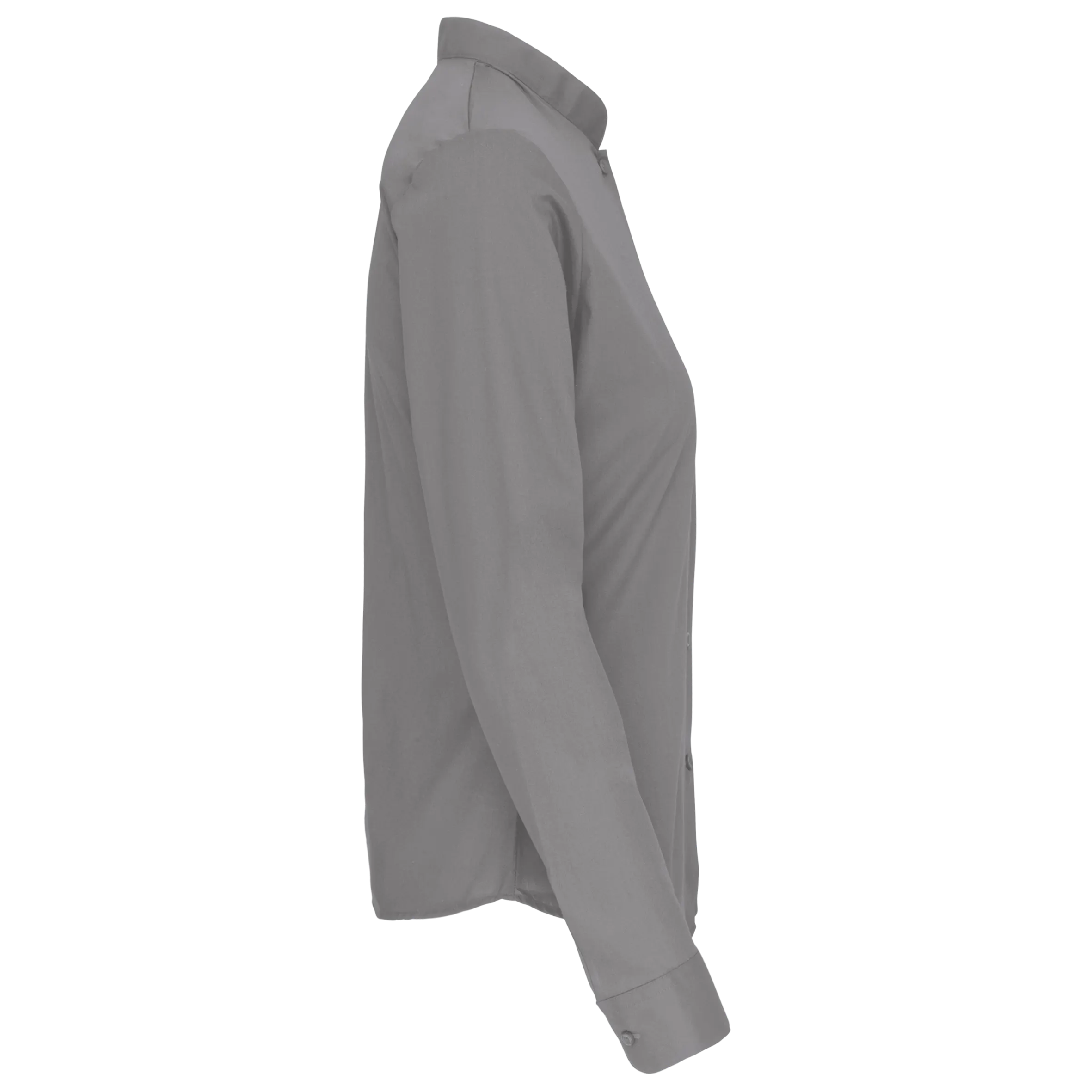 Camisa cuello mao manga larga mujer