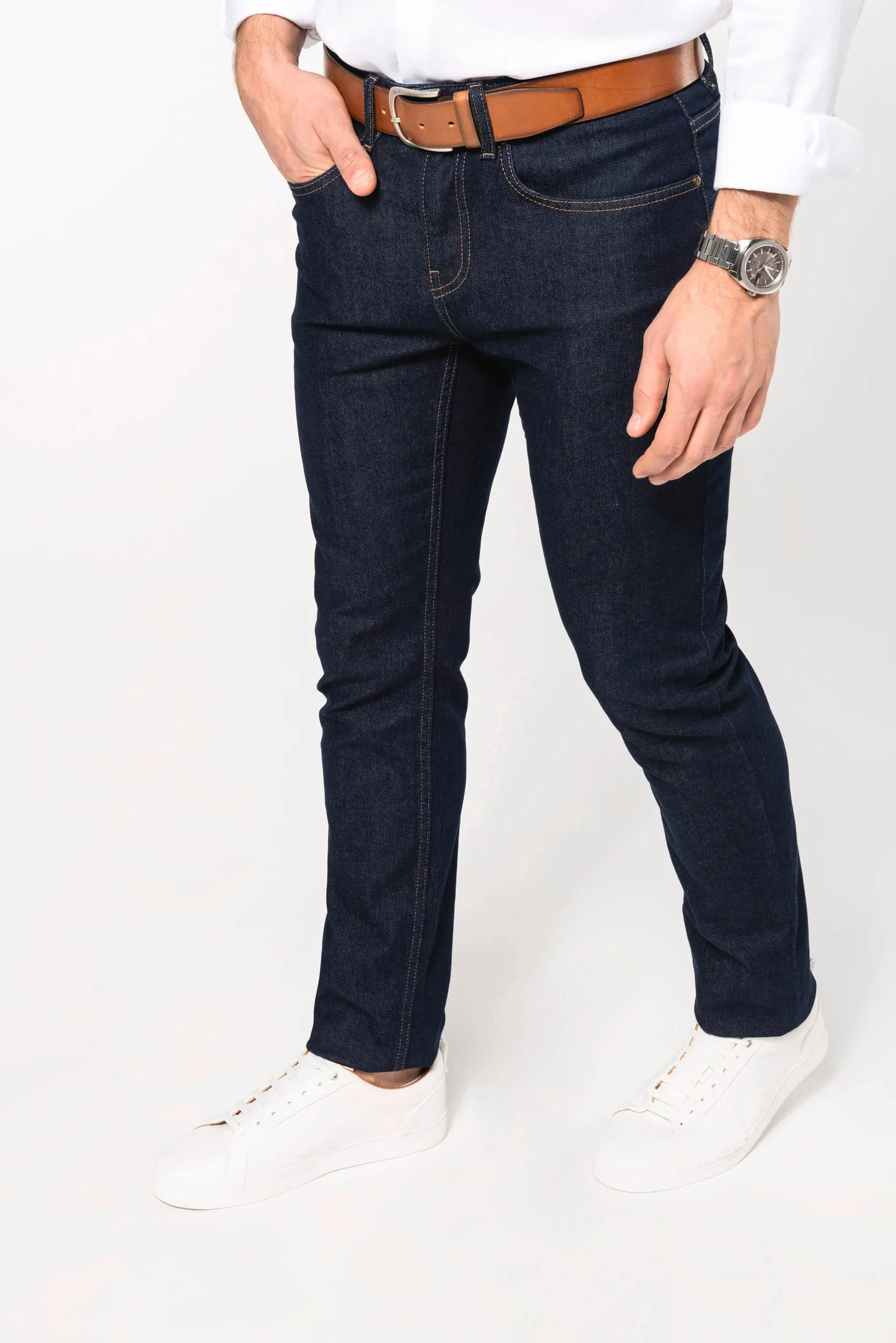 Cinturón vintage de cuero hombre