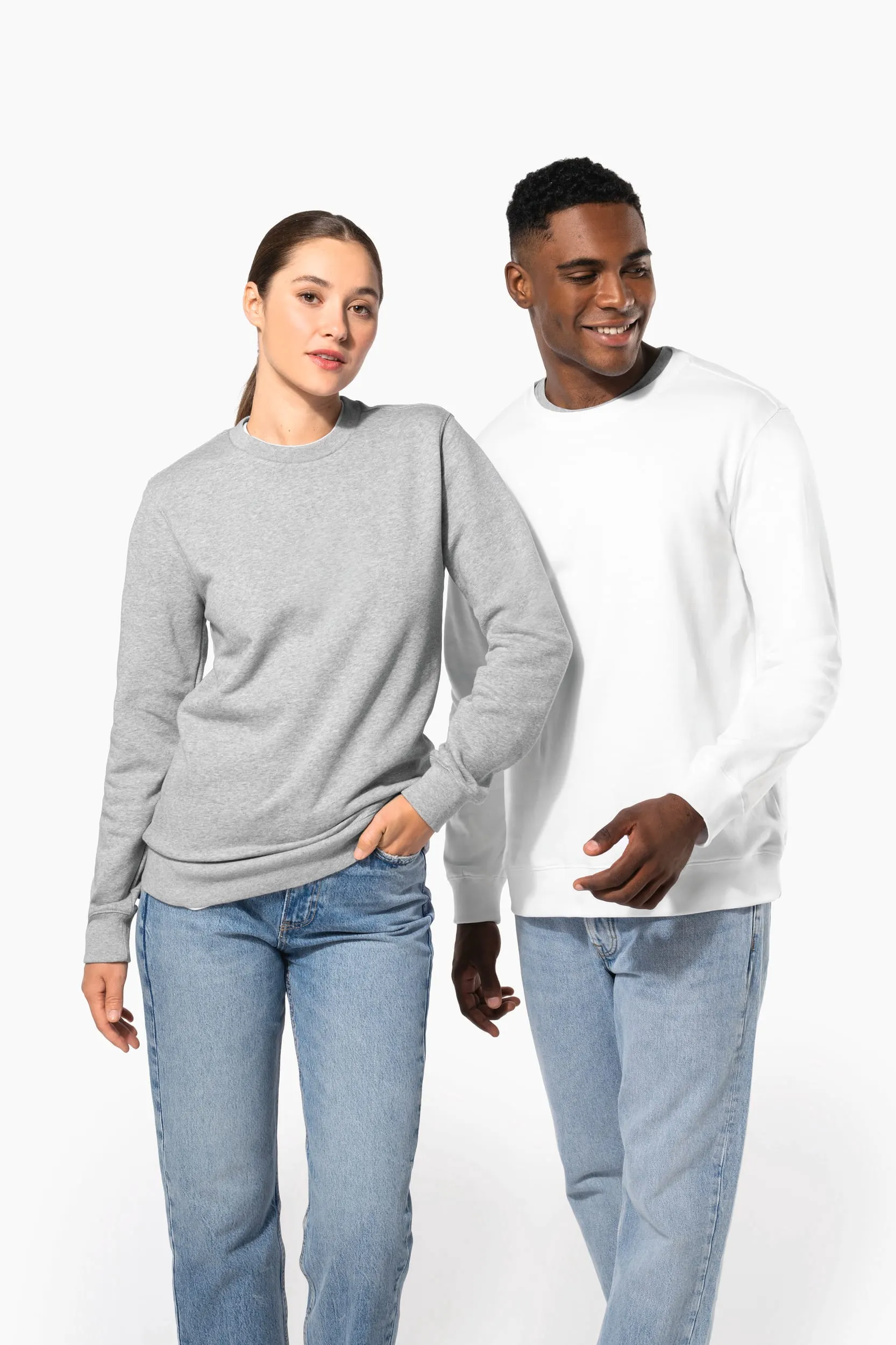 Sudadera cuello redondo 80/20 unisex