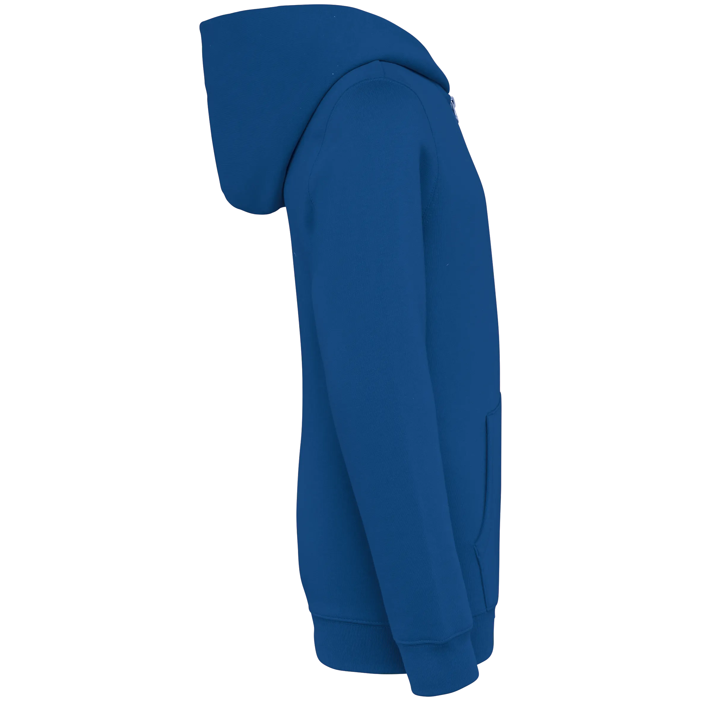 Sudadera ecorresponsable con capucha y cremallera infantil