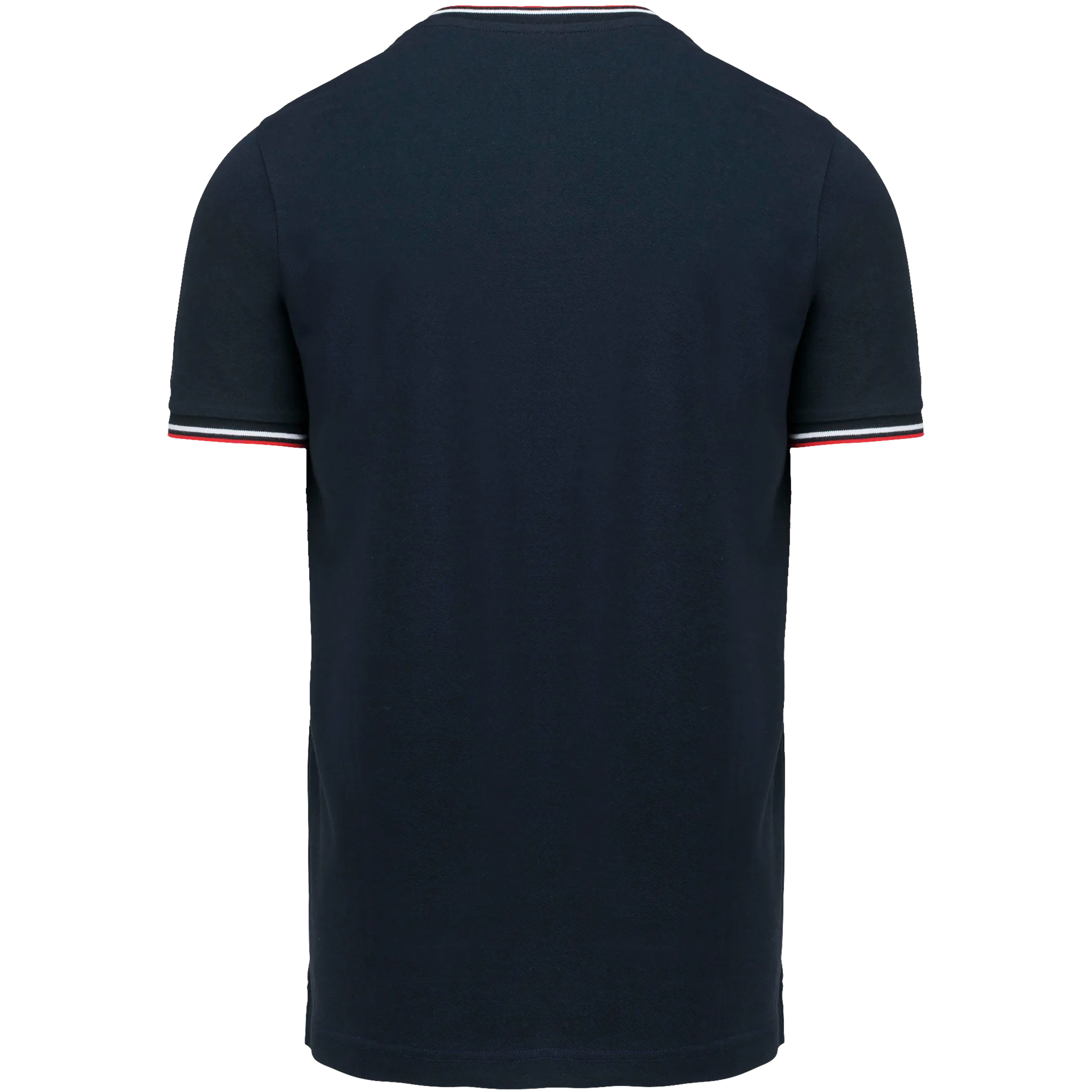 Camiseta de punto piqué con cuello de pico de hombre