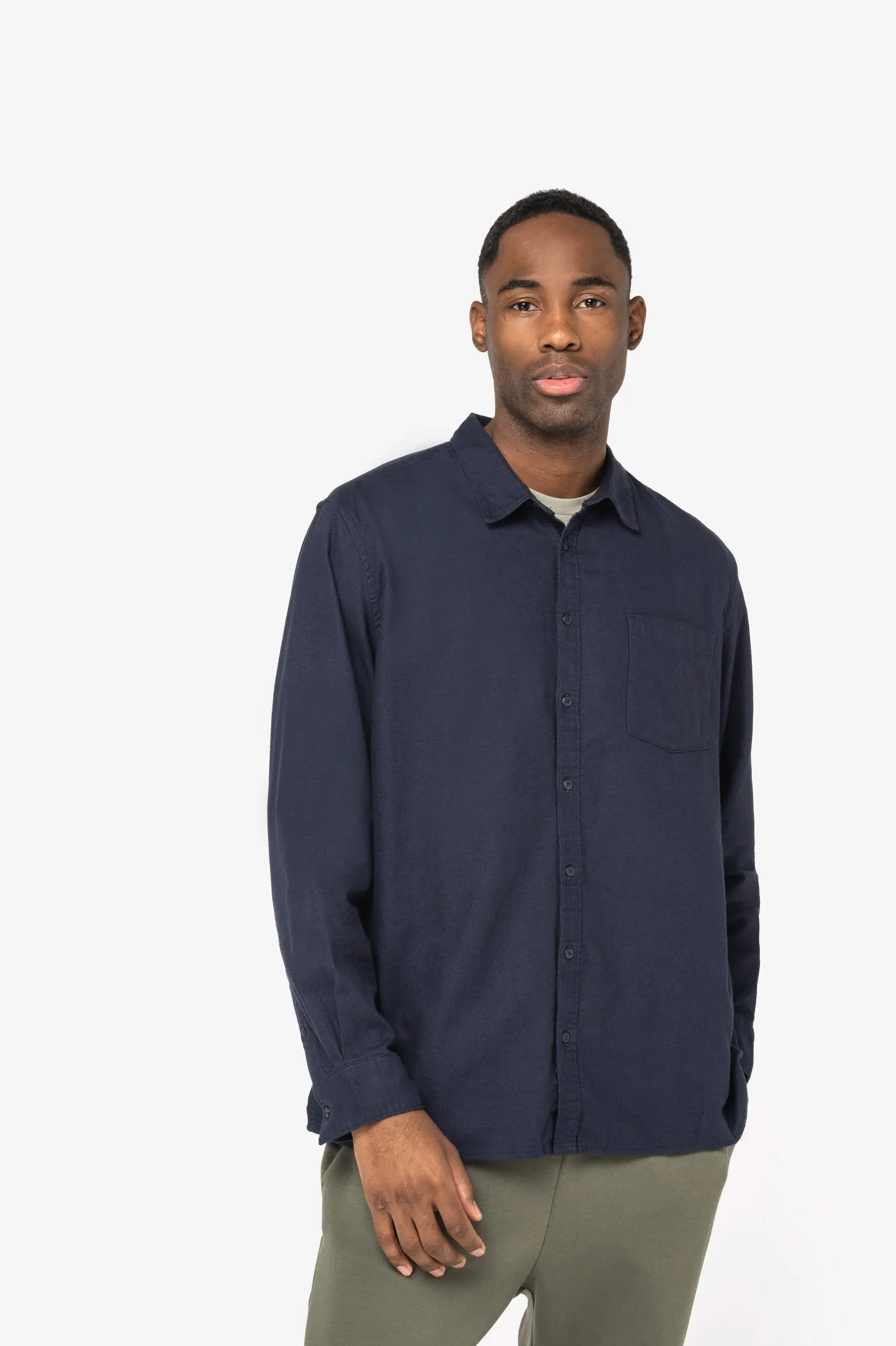 Camisa ecorresponsable de franela hombre