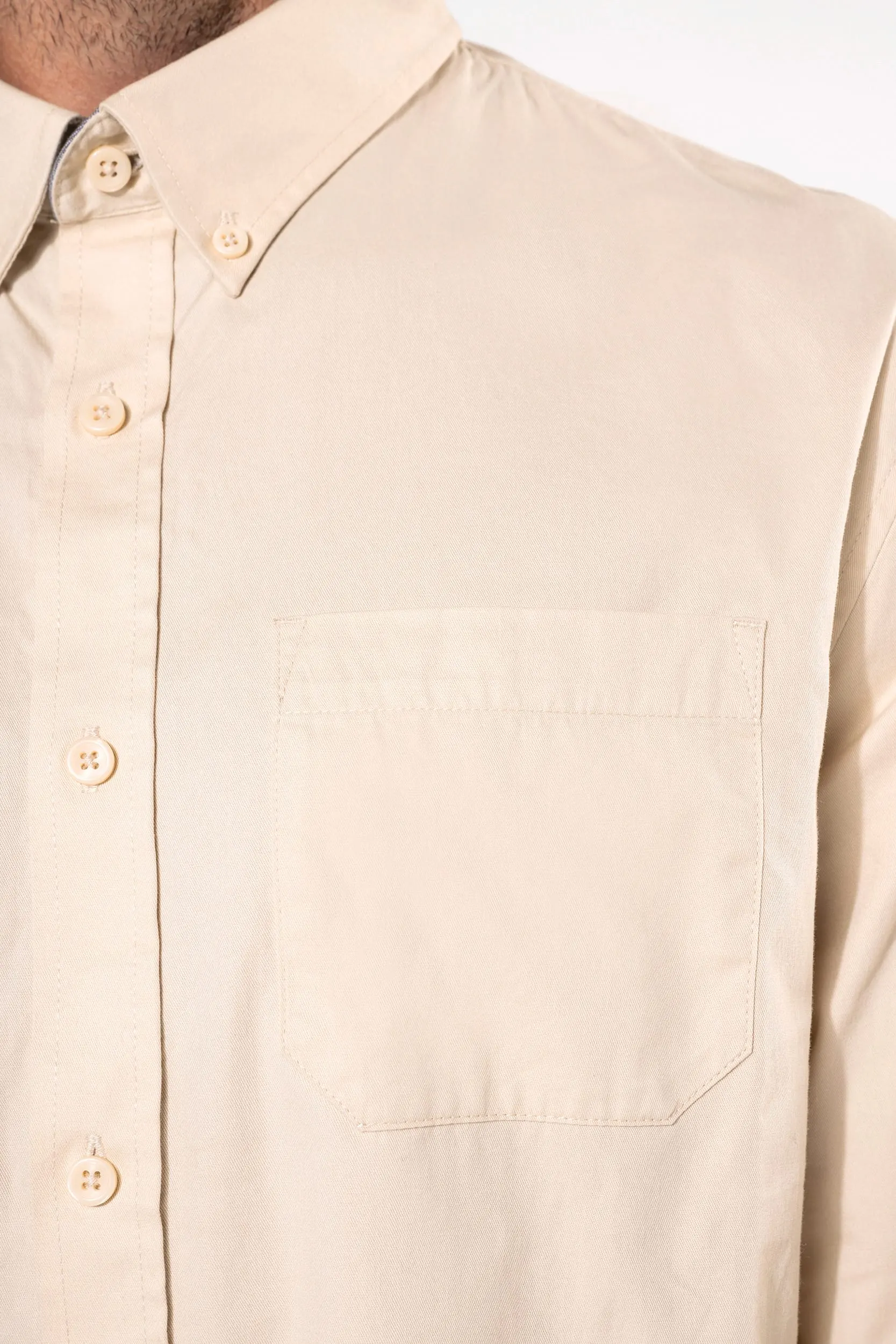 Camisa de algodón Nevada de manga larga para hombre