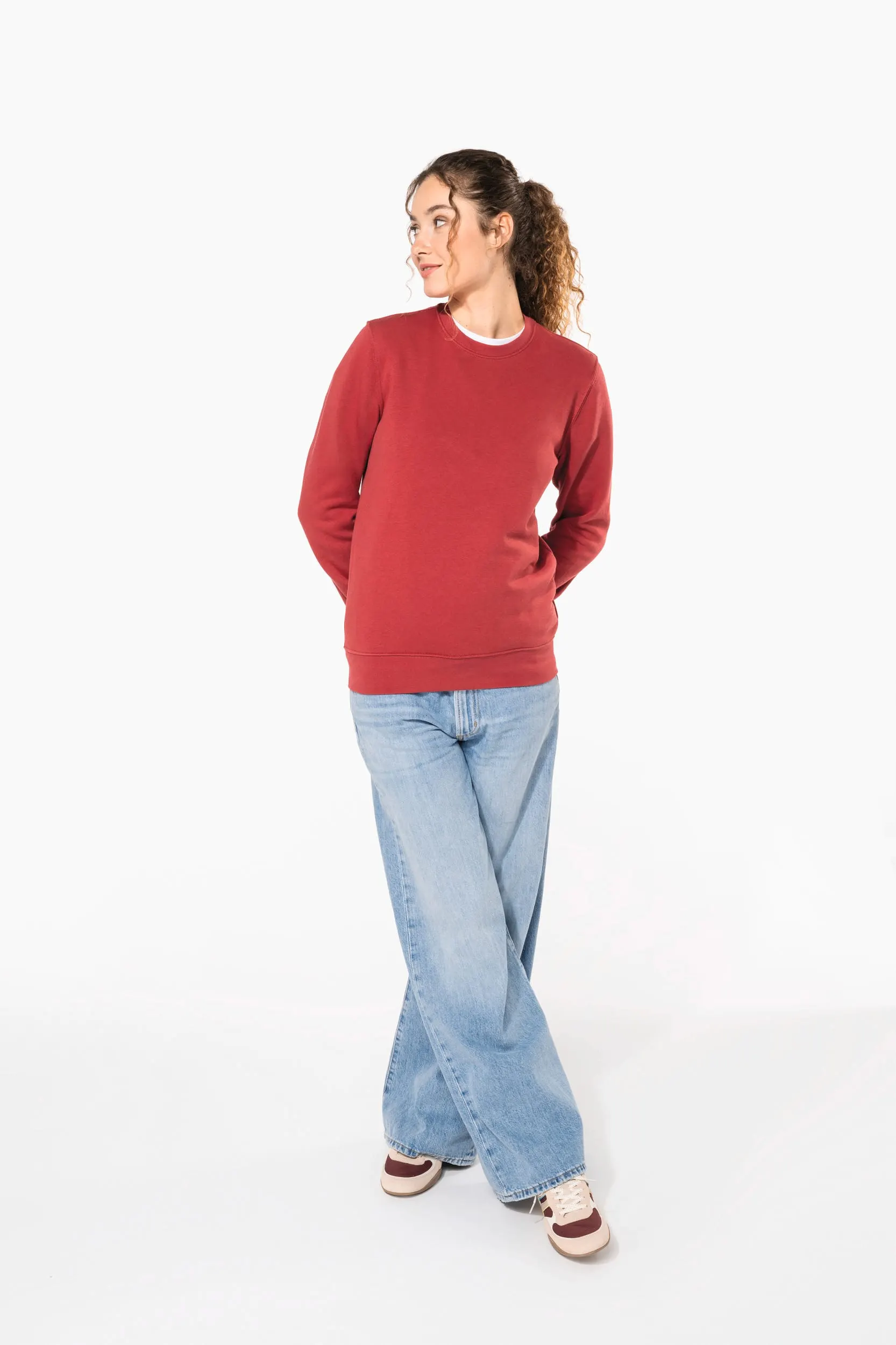 Sudadera ecorresponsable de cuello redondo unisex