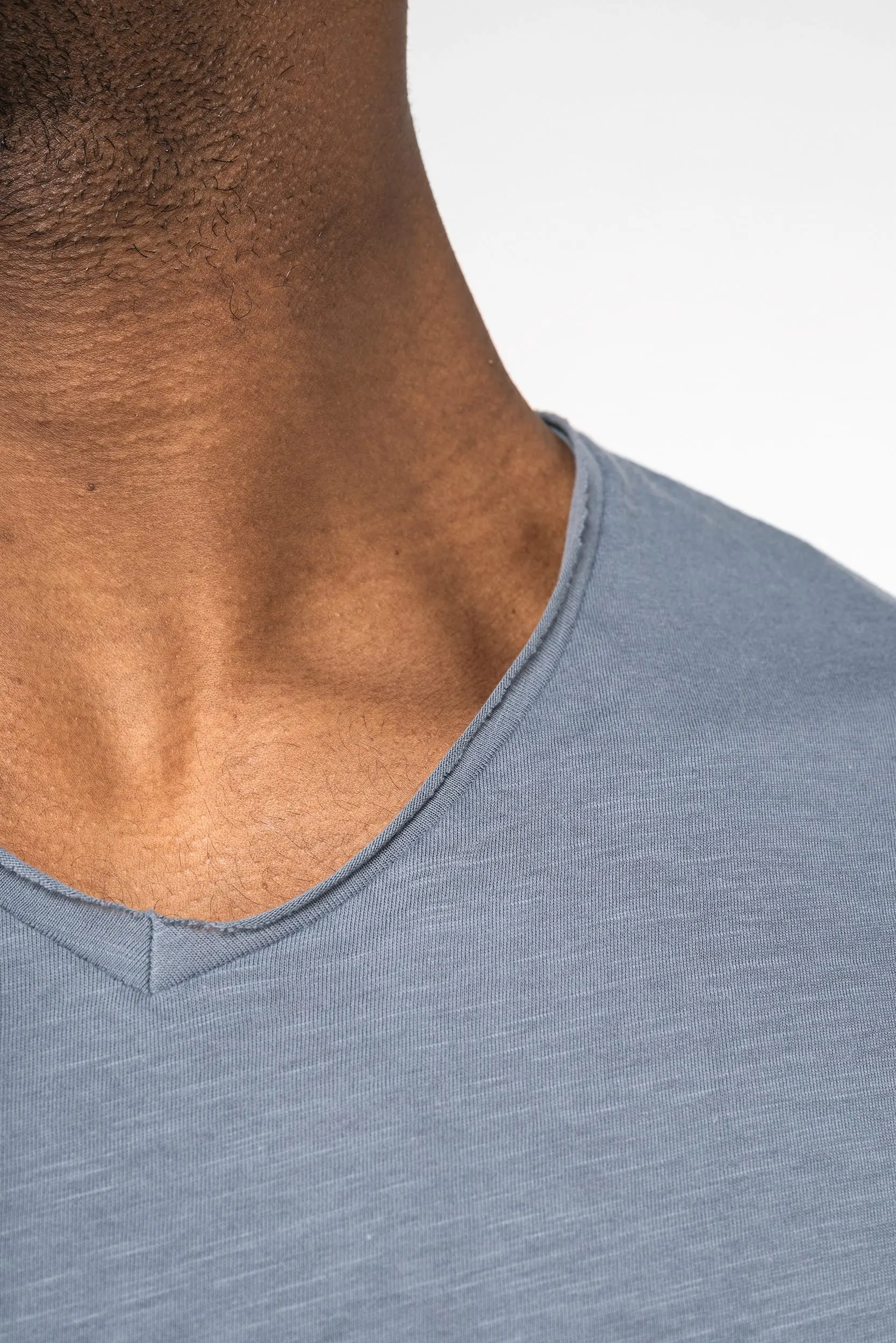 Camiseta ecorresponsable slub con bordes sin rematar hombre