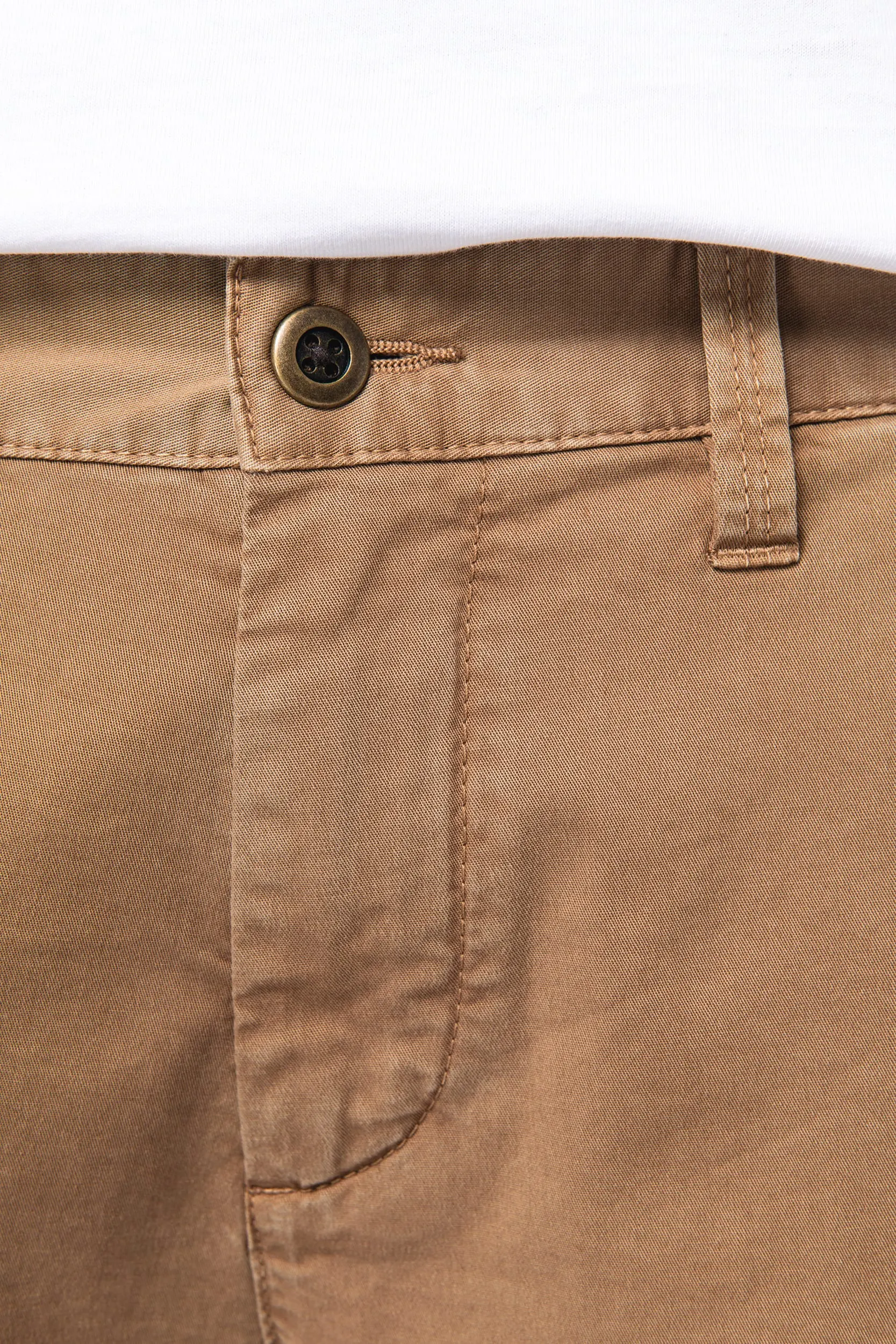 Pantalón cargo ecorresponsable efecto lavado hombre