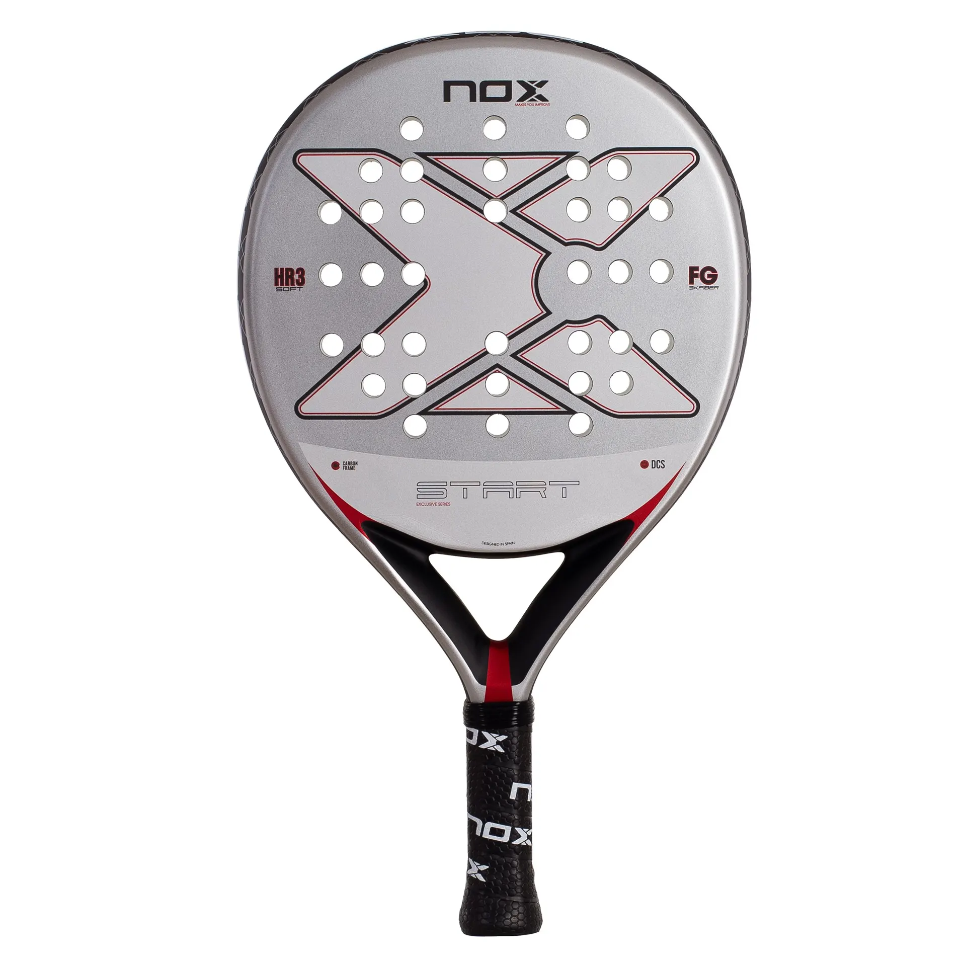 PALA DE PÁDEL NOX START GREY EX JS