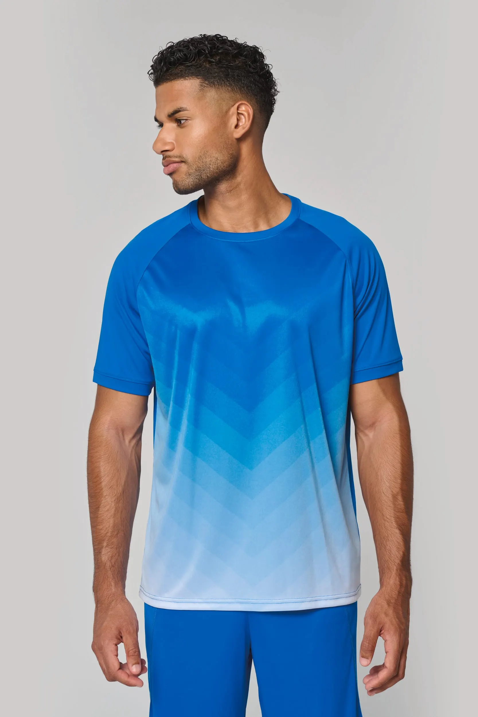 Camiseta multideporte de poliéster realzado unisex