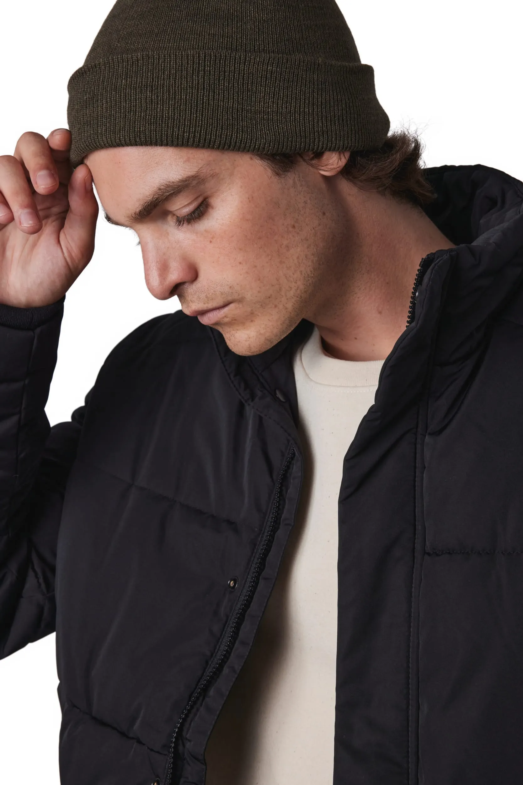 Gorro punto reciclado con forro