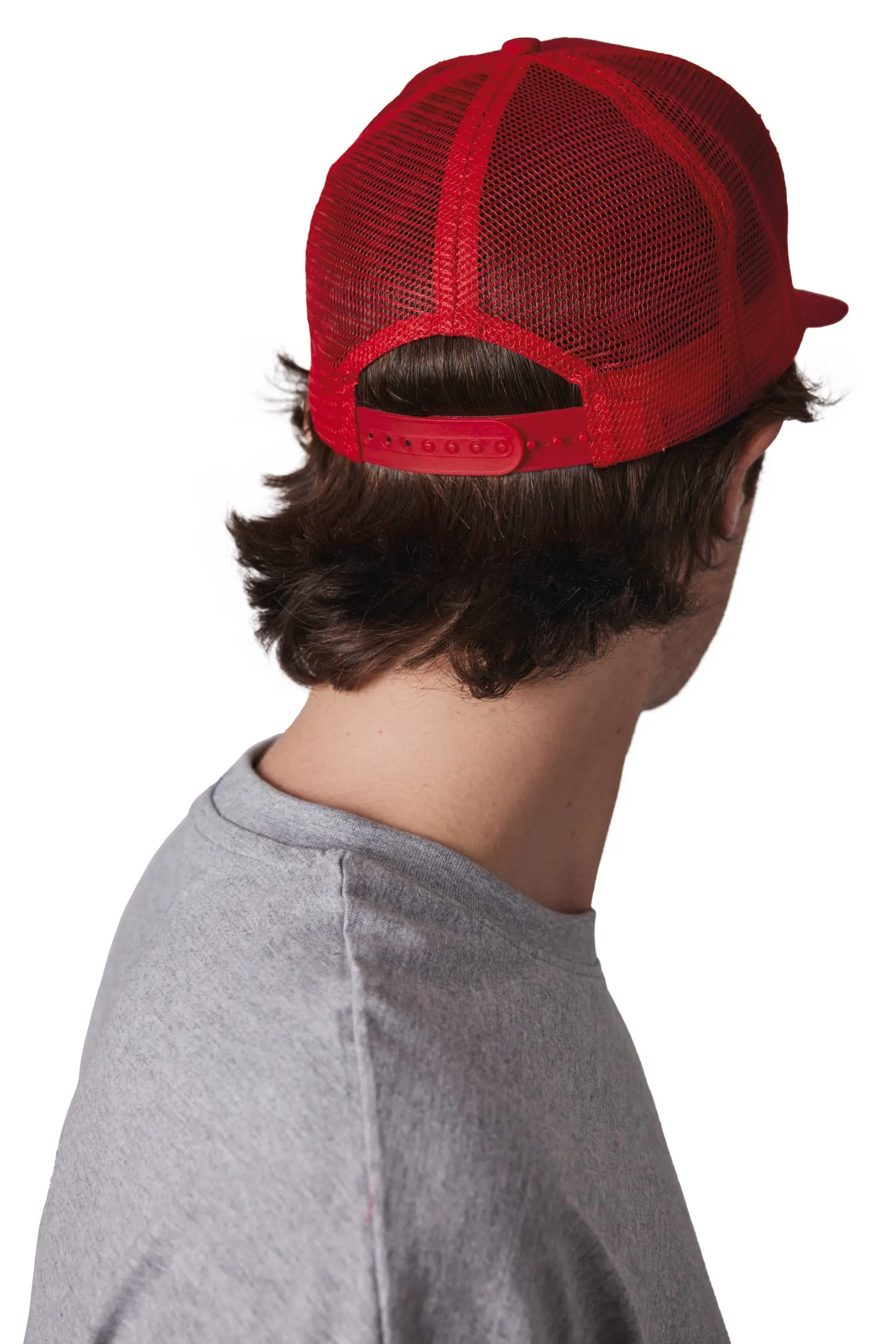 Gorra trucker - 6 paneles visera plana