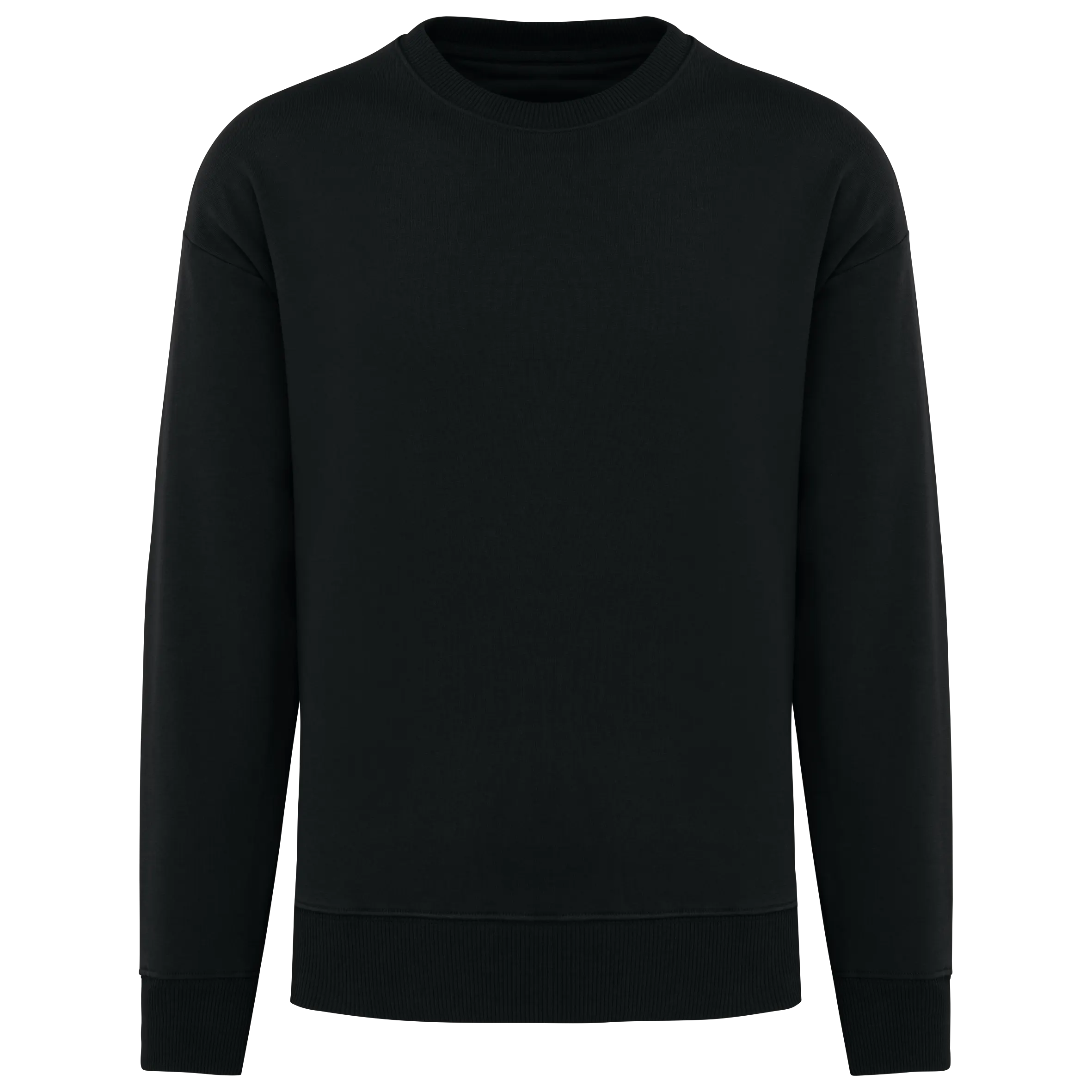 Sudadera cuello redondo oversize unisex