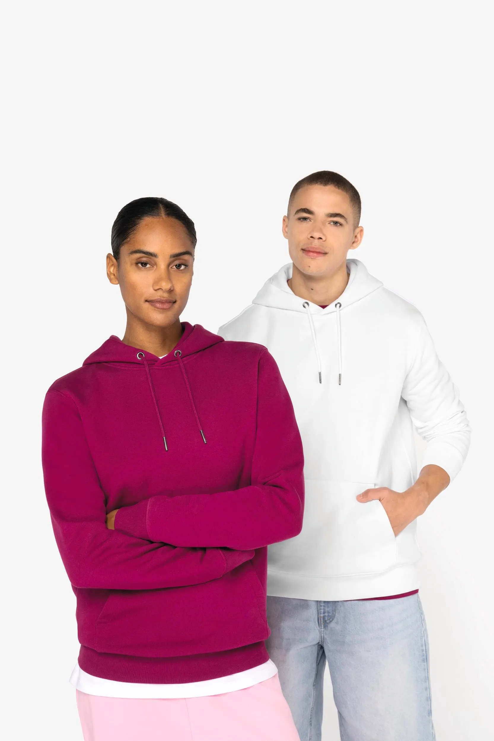 Sudadera ecorresponsable con capucha unisex