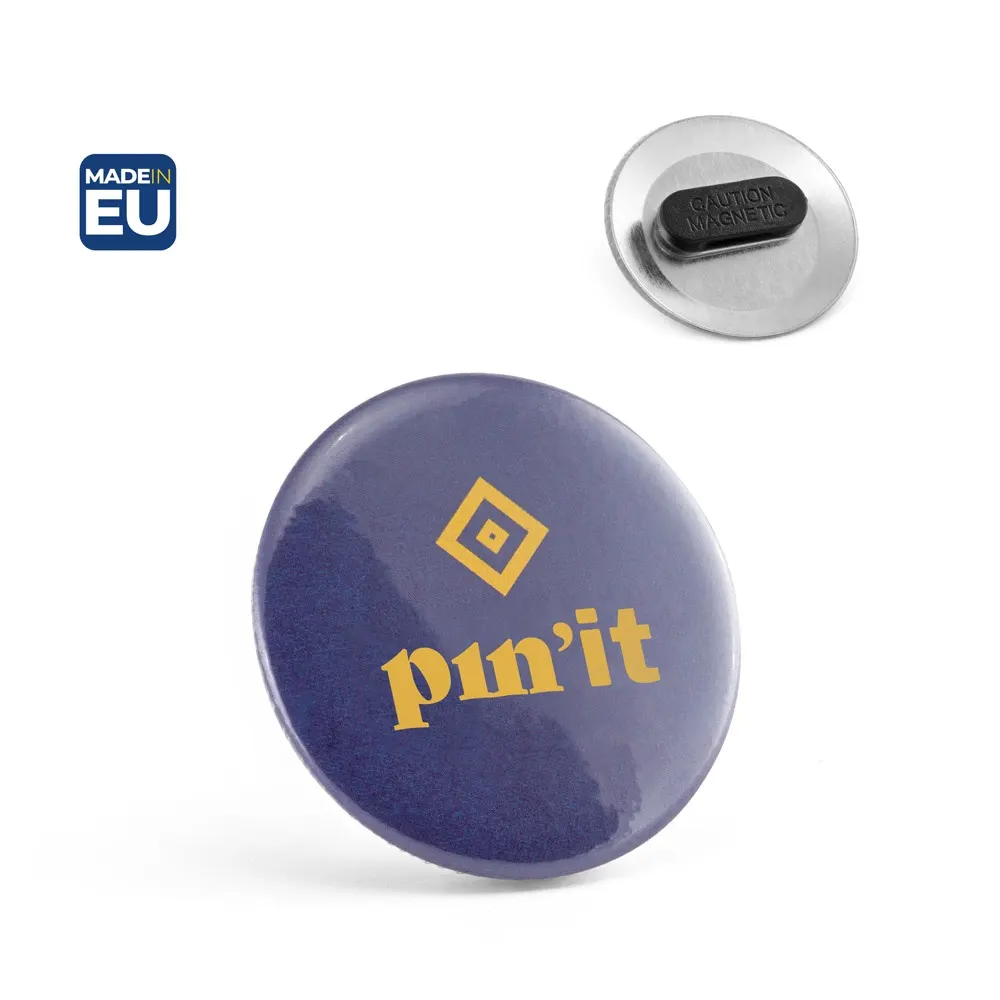 Button P'IN 8. Button P'IN 8. Pin redondo con doble cierre magnético