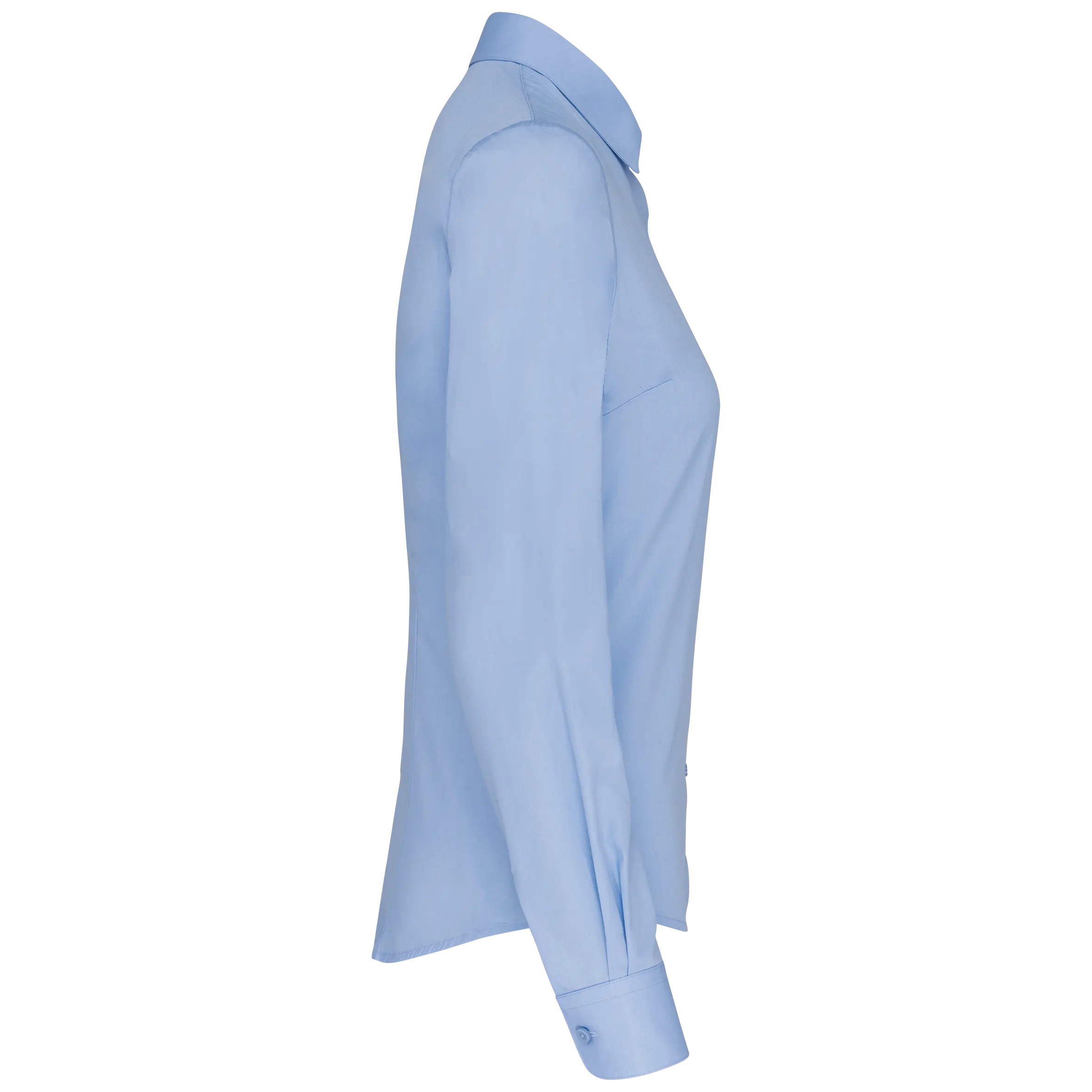 Camisa popelina manga larga mujer