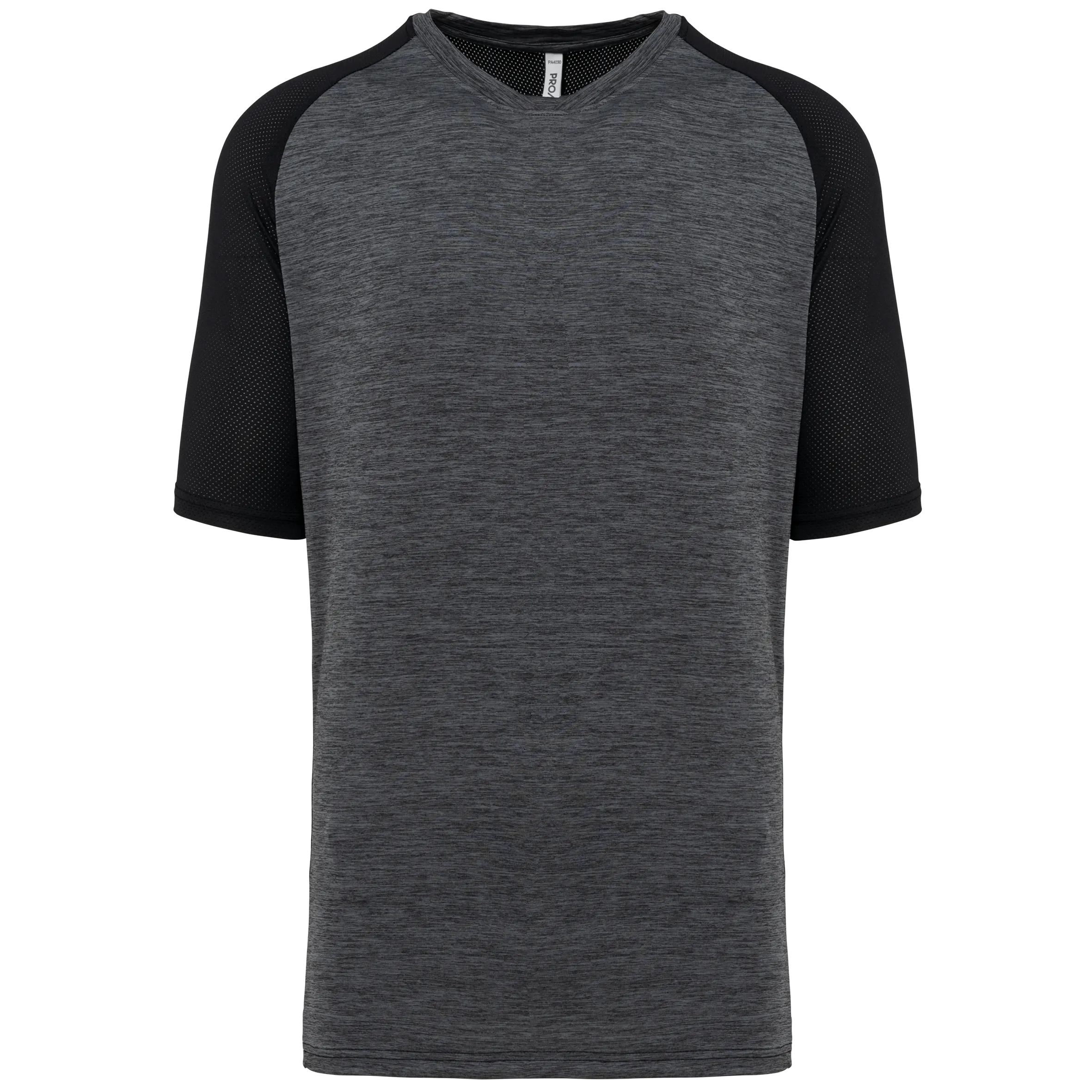 Camiseta de pádel bicolor mangas raglán hombre
