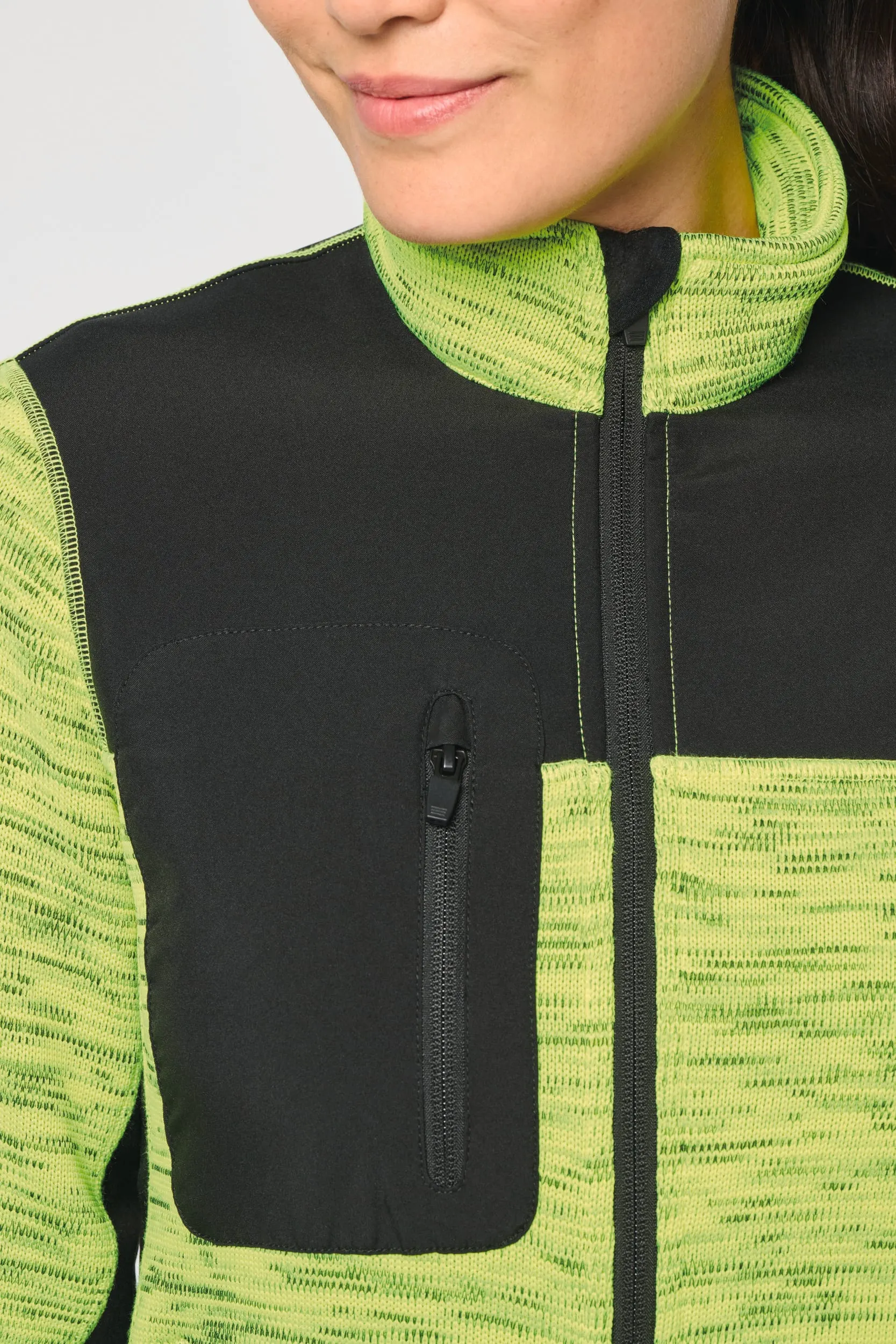 Chaqueta polytricot reciclada mujer