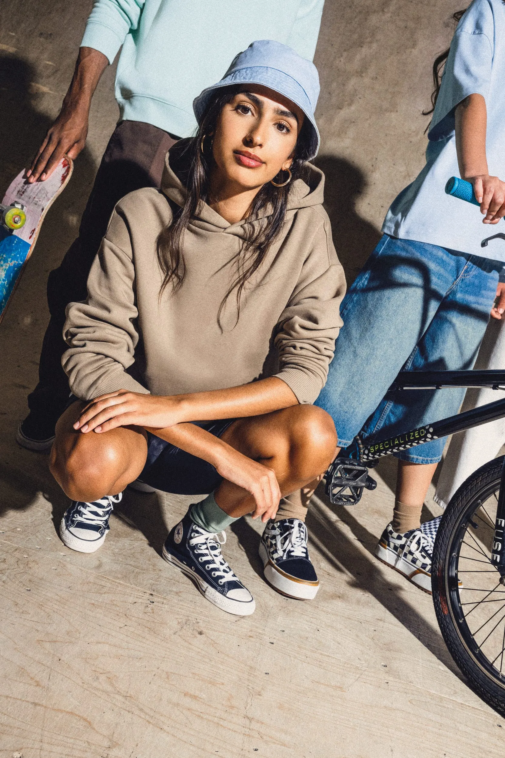 Sudadera ecorresponsable con capucha oversize unisex