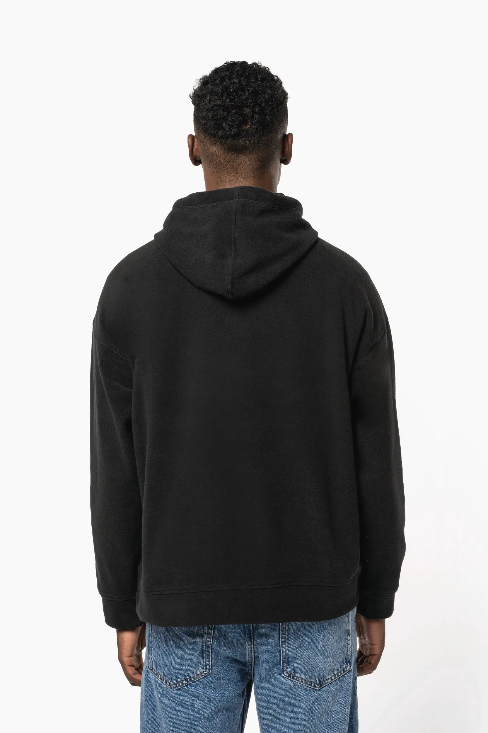 Sudadera oversize con capucha - micropolar reciclado - Unisex