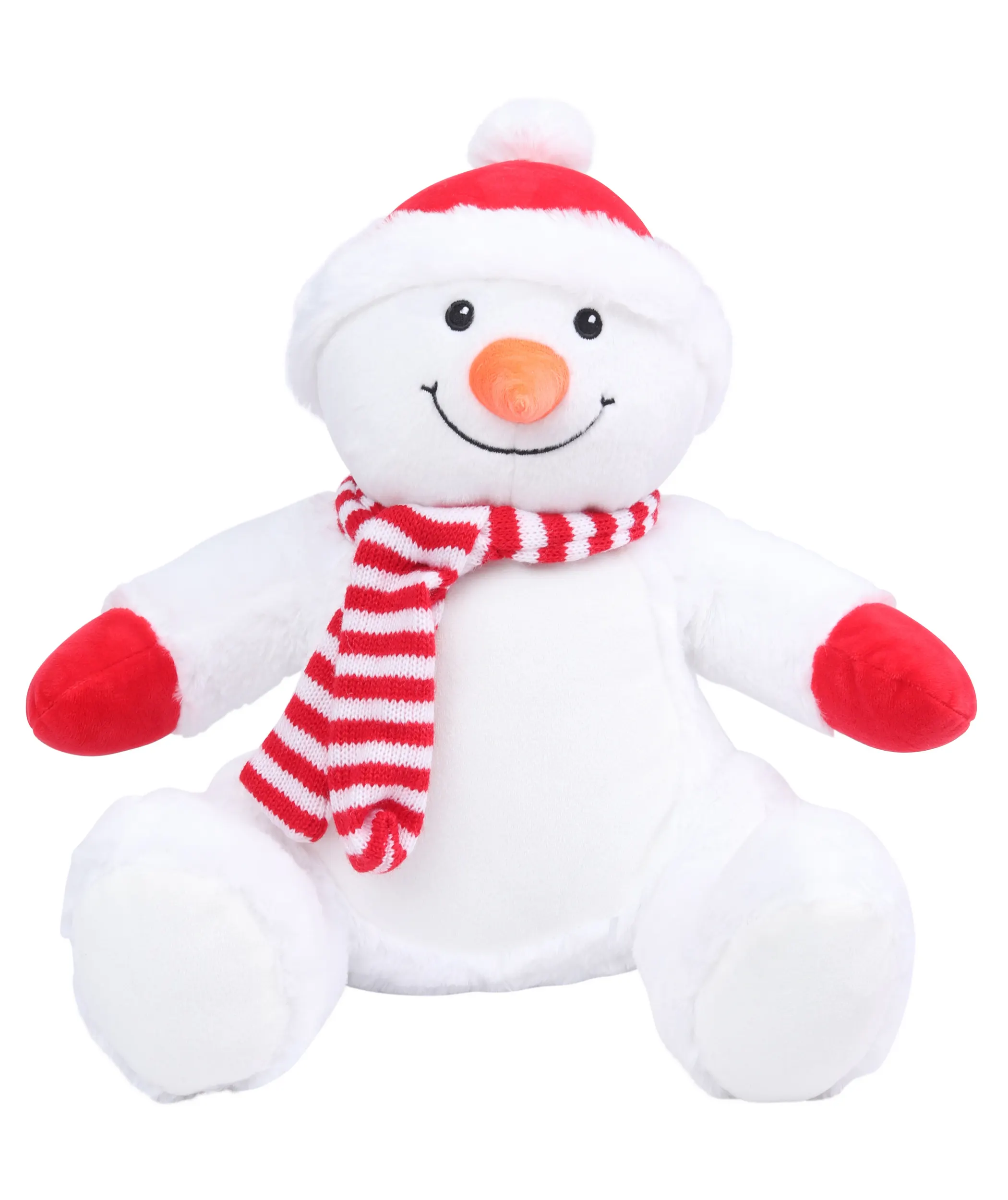 Peluche Muñeco de nieve con cremallera