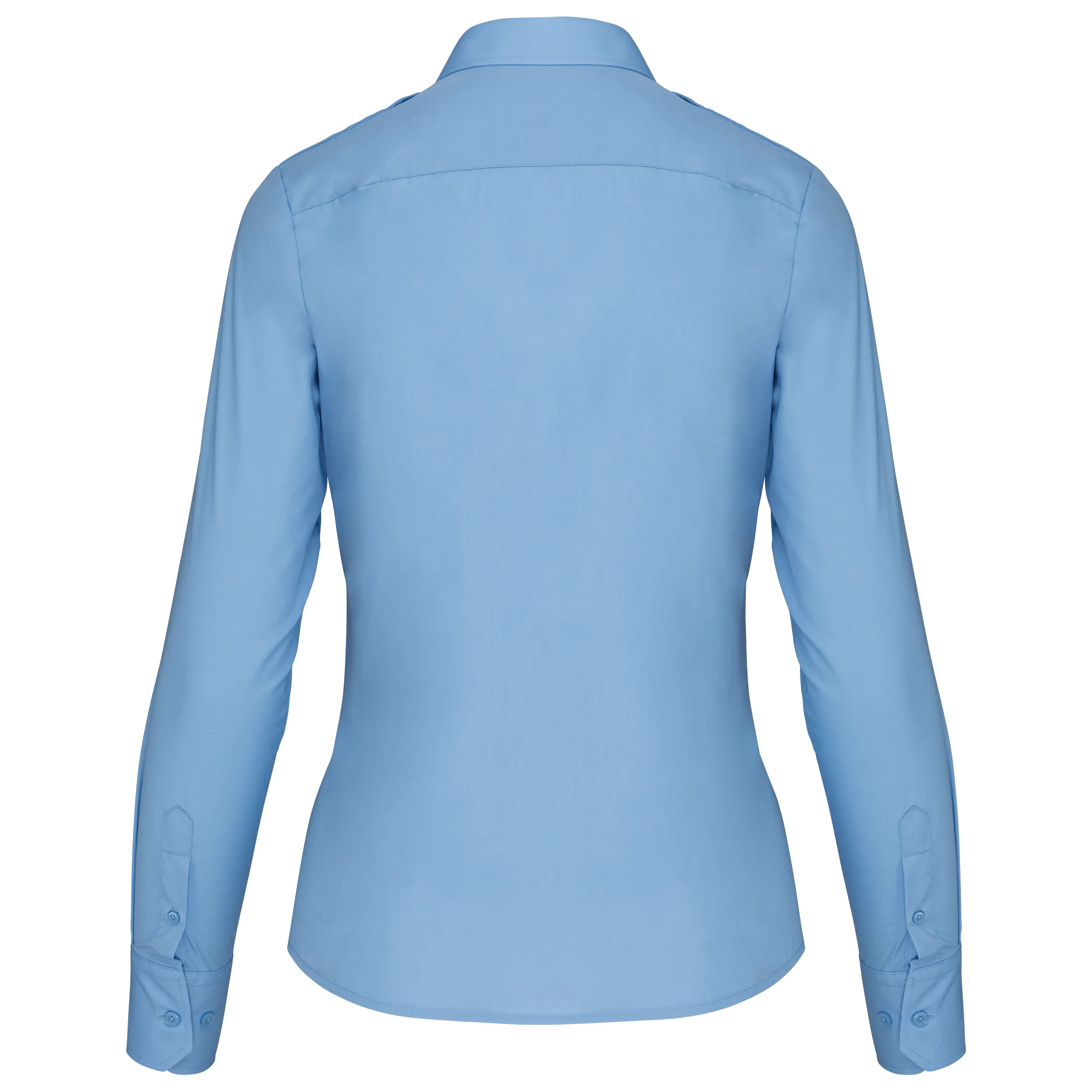 Camisa piloto manga larga mujer