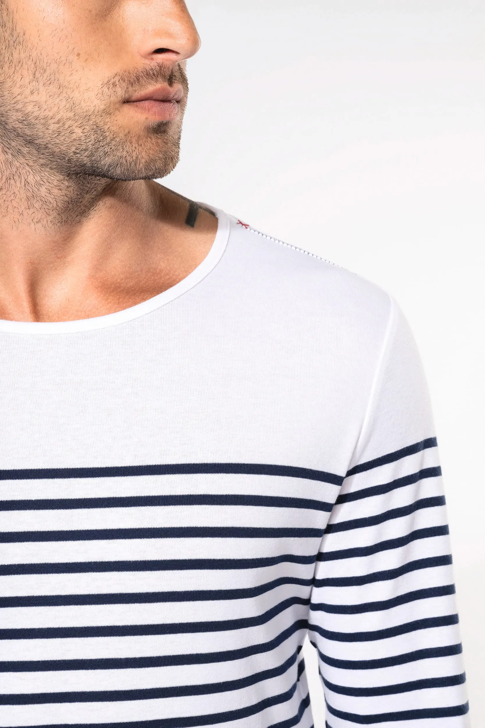 Camiseta marinera de manga larga de hombre