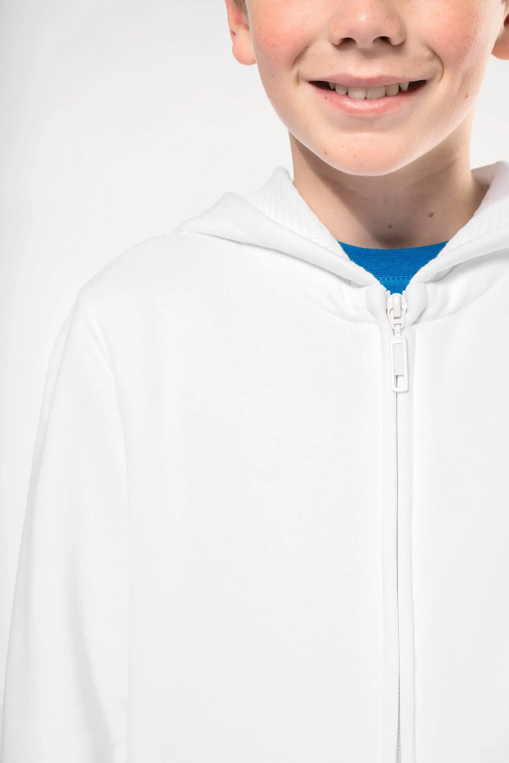 Sudadera capucha y cremallera niños