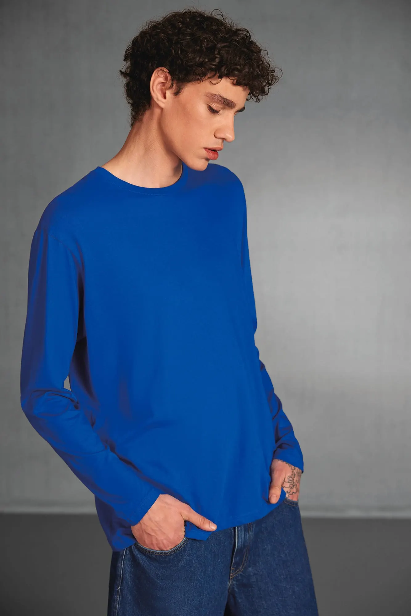 Camiseta #E150 manga larga hombre