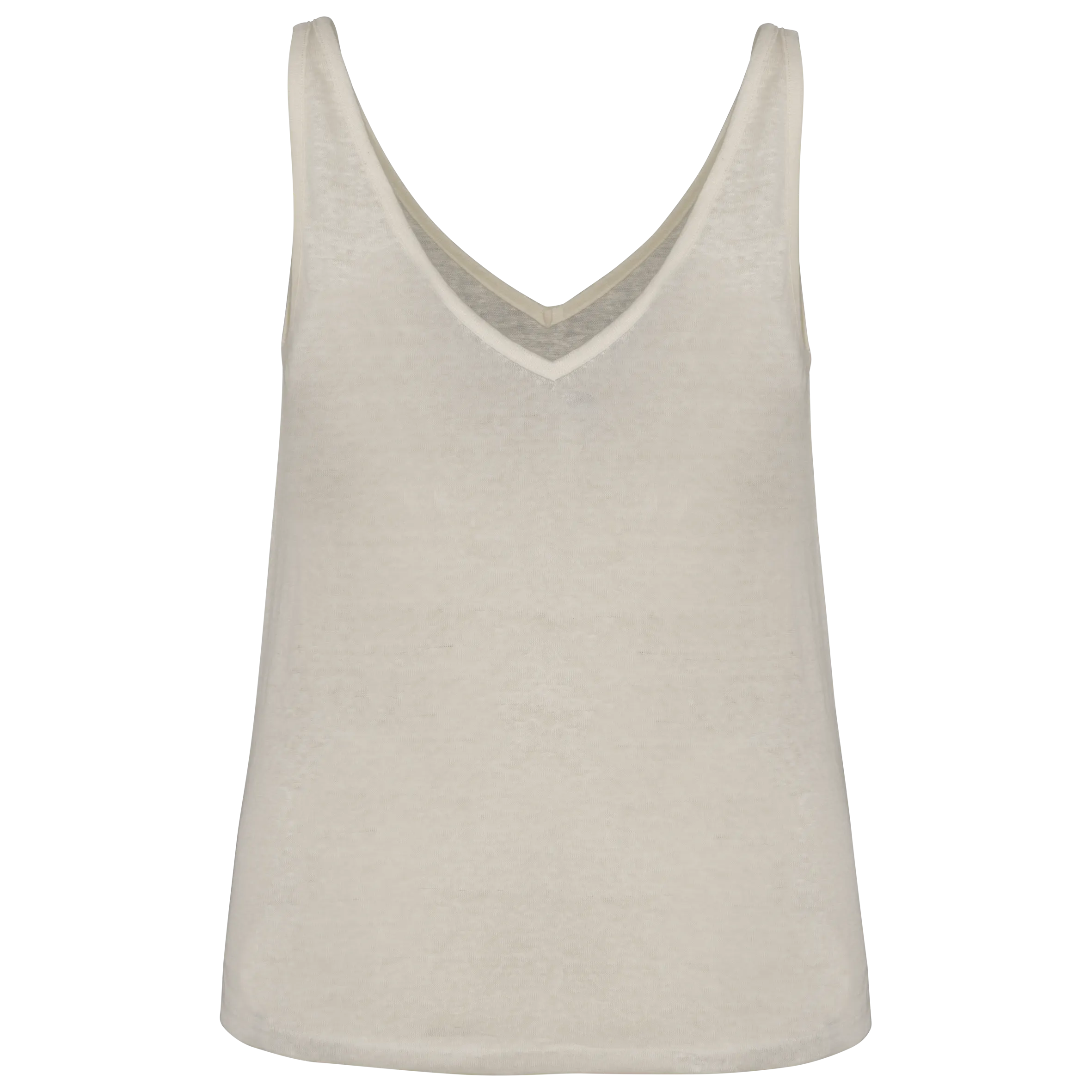 Camiseta de tirantes de lino mujer