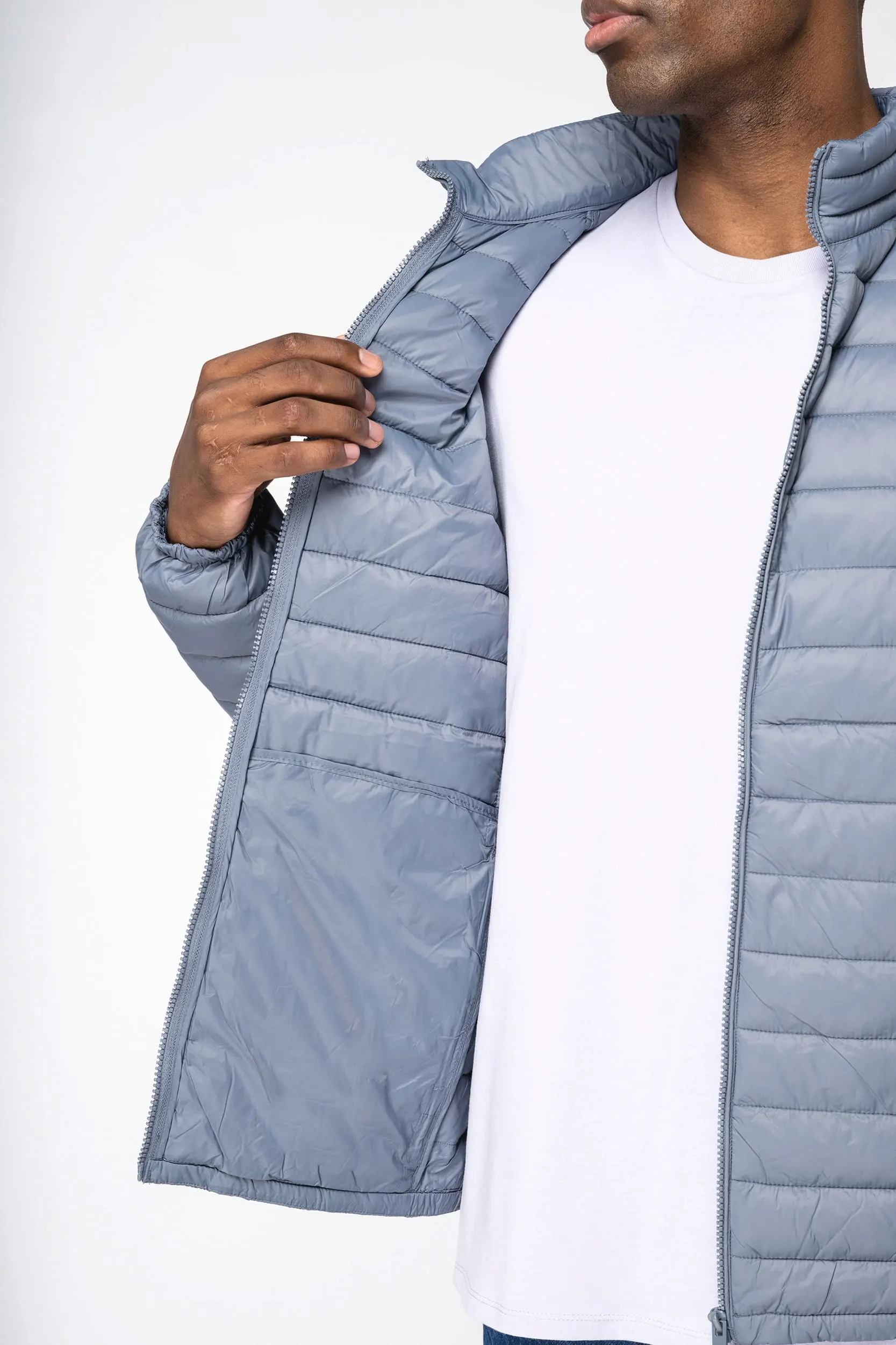 Chaqueta acolchada ligera ecorresponsable hombre