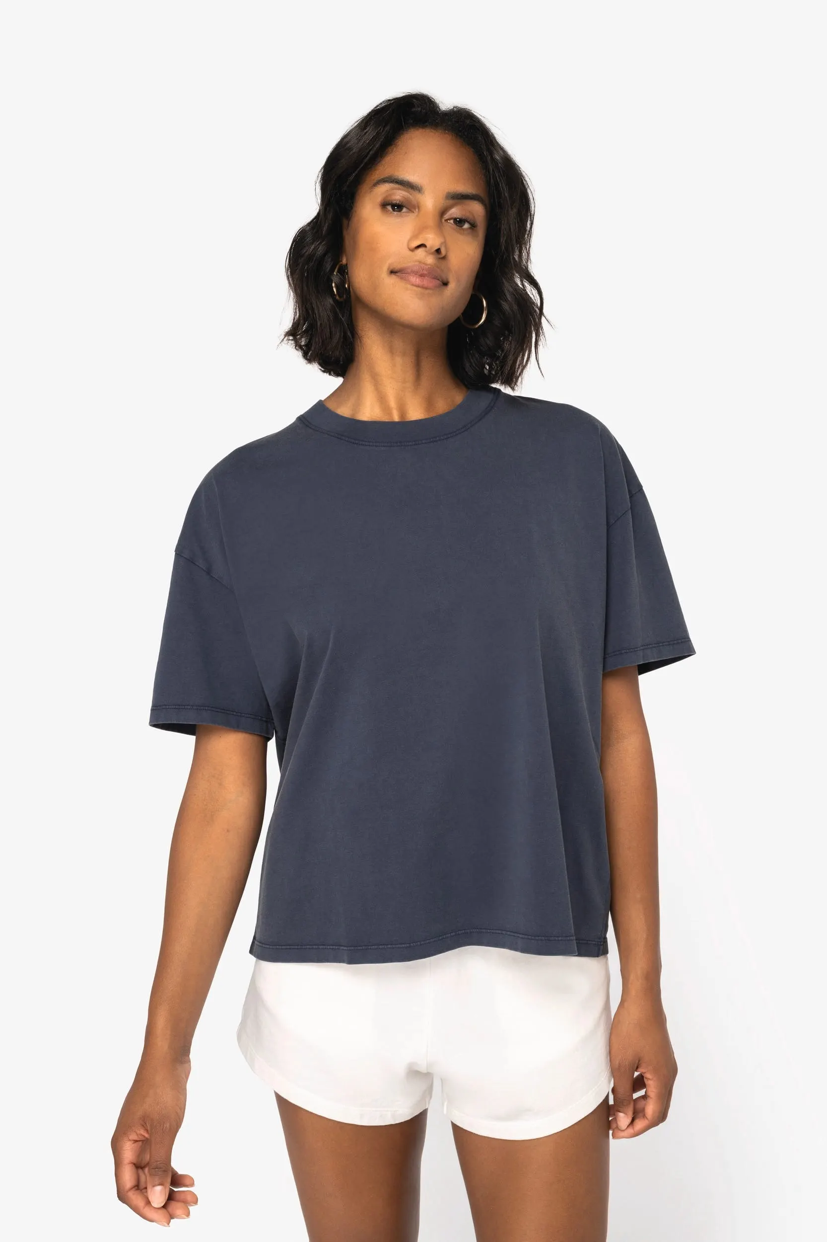 Camiseta ecorrersponsable oversize efecto lavado mujer