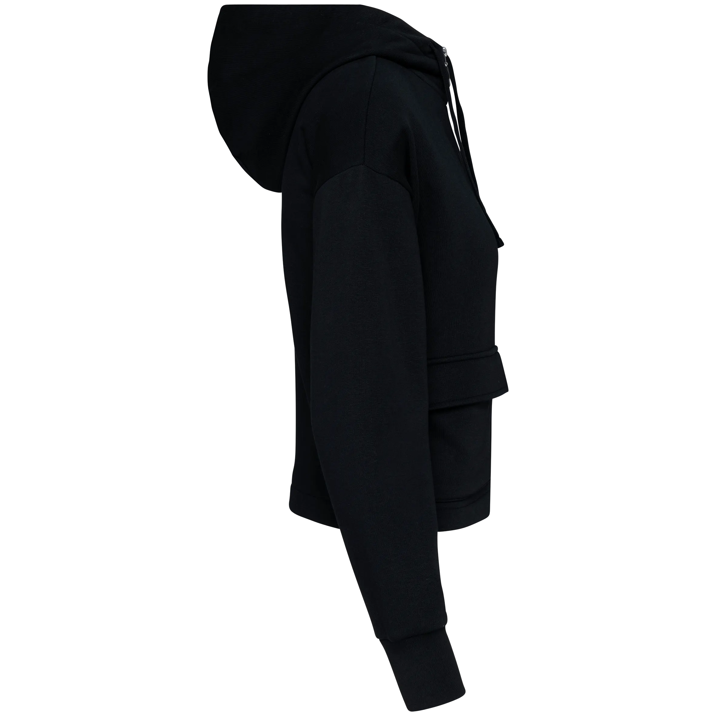 Sudadera ecorresponsable con cremallera y capucha French Terry mujer