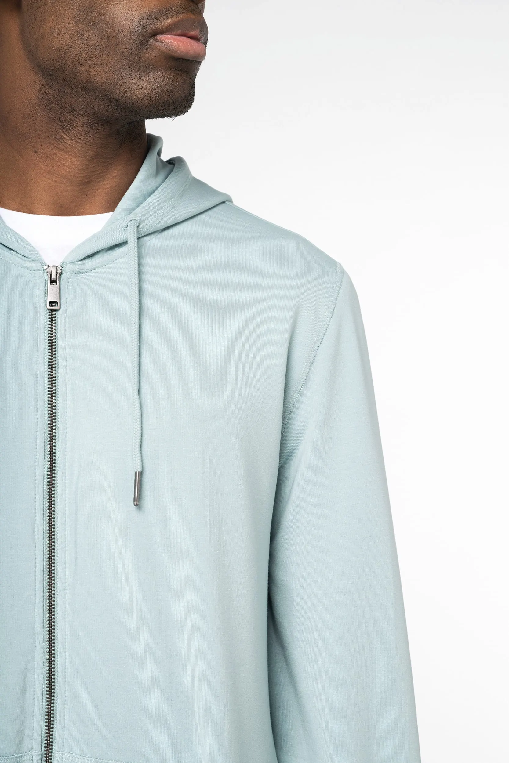 Sudadera con capucha y cremallera hombre