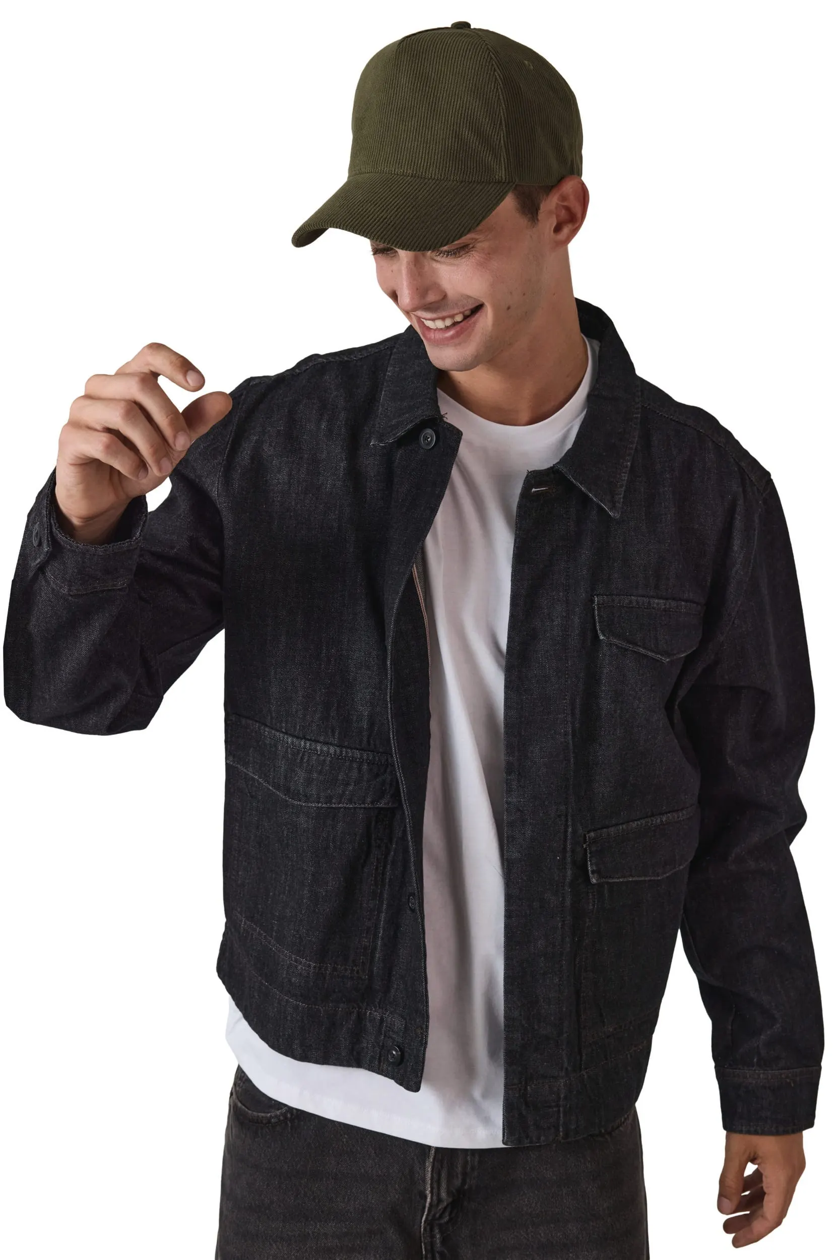 Gorra de pana de 5 paneles