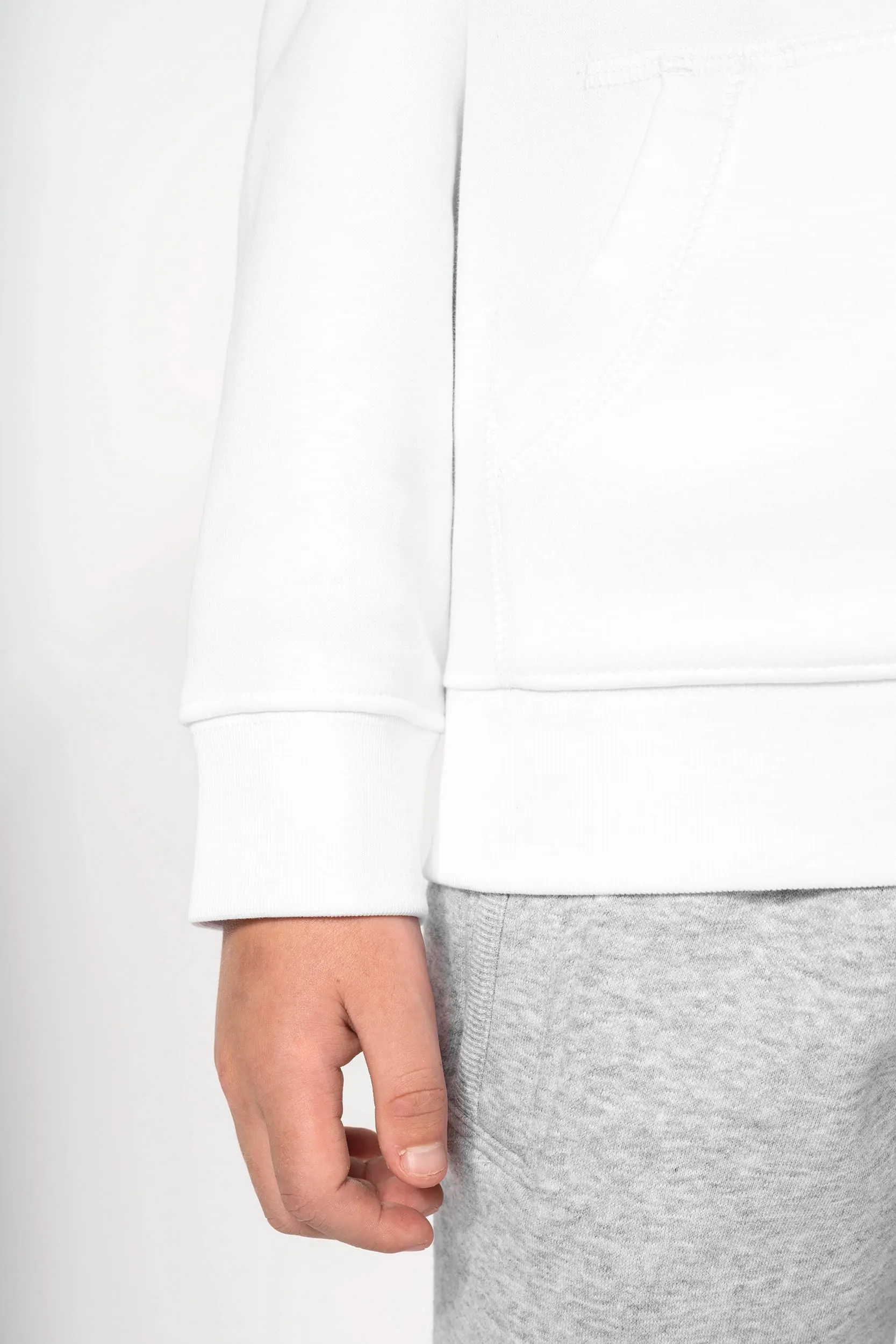 Sudadera capucha y cremallera niños