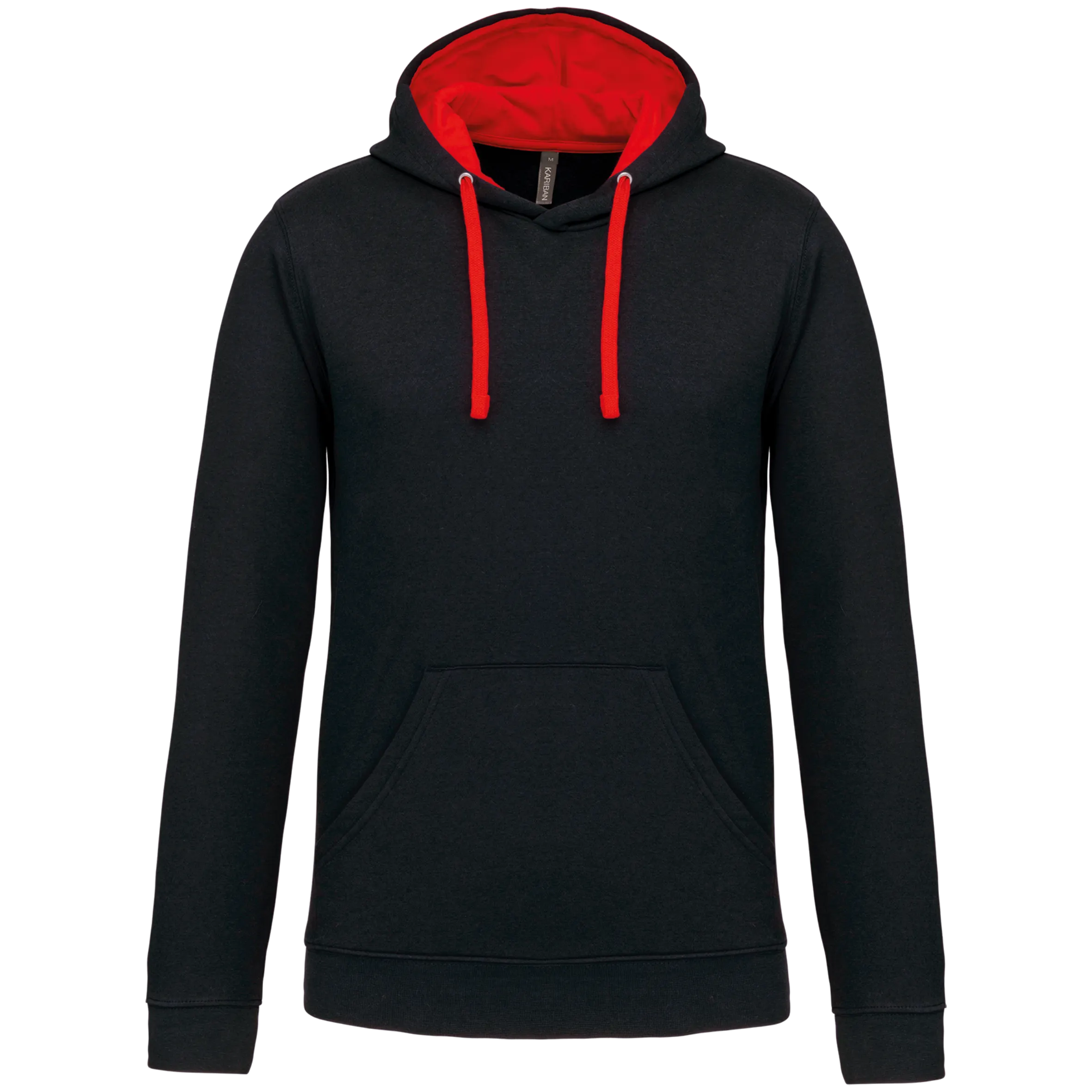 Sudadera capucha contrastada hombre