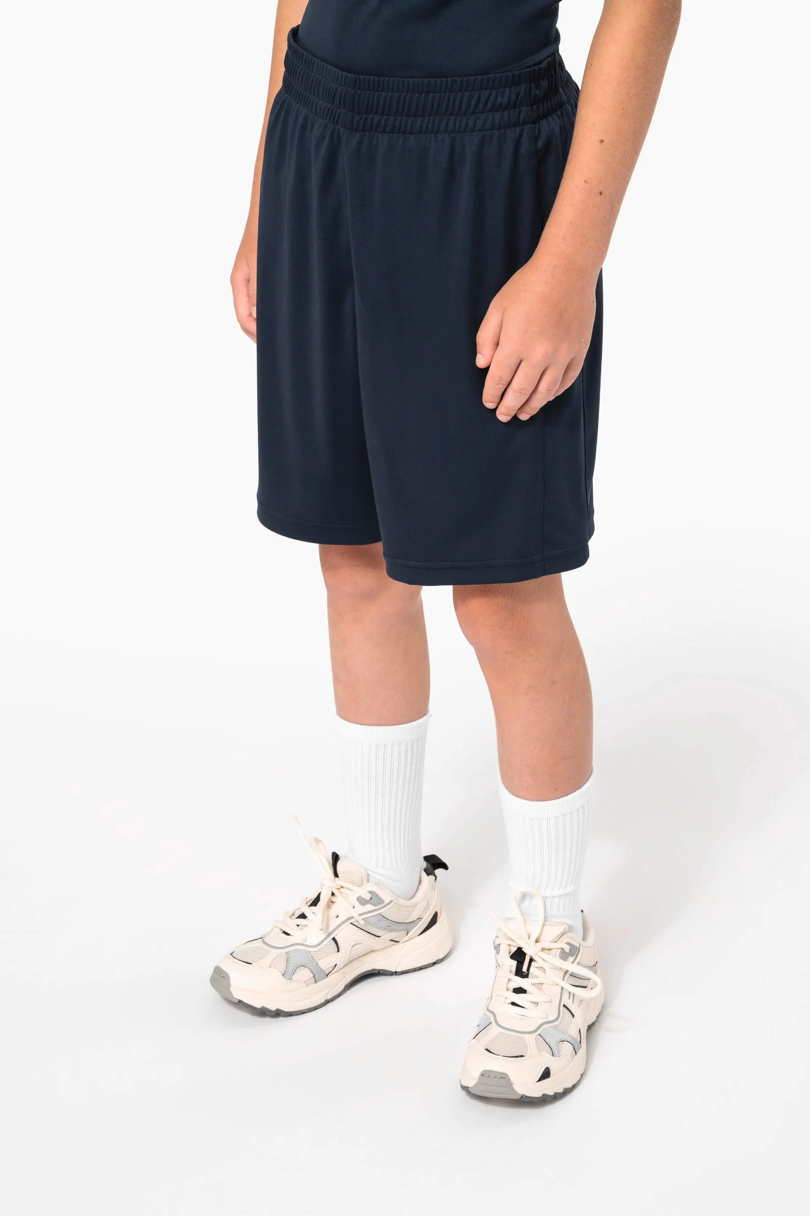 Pantalón corto multideporte de poliéster infantil