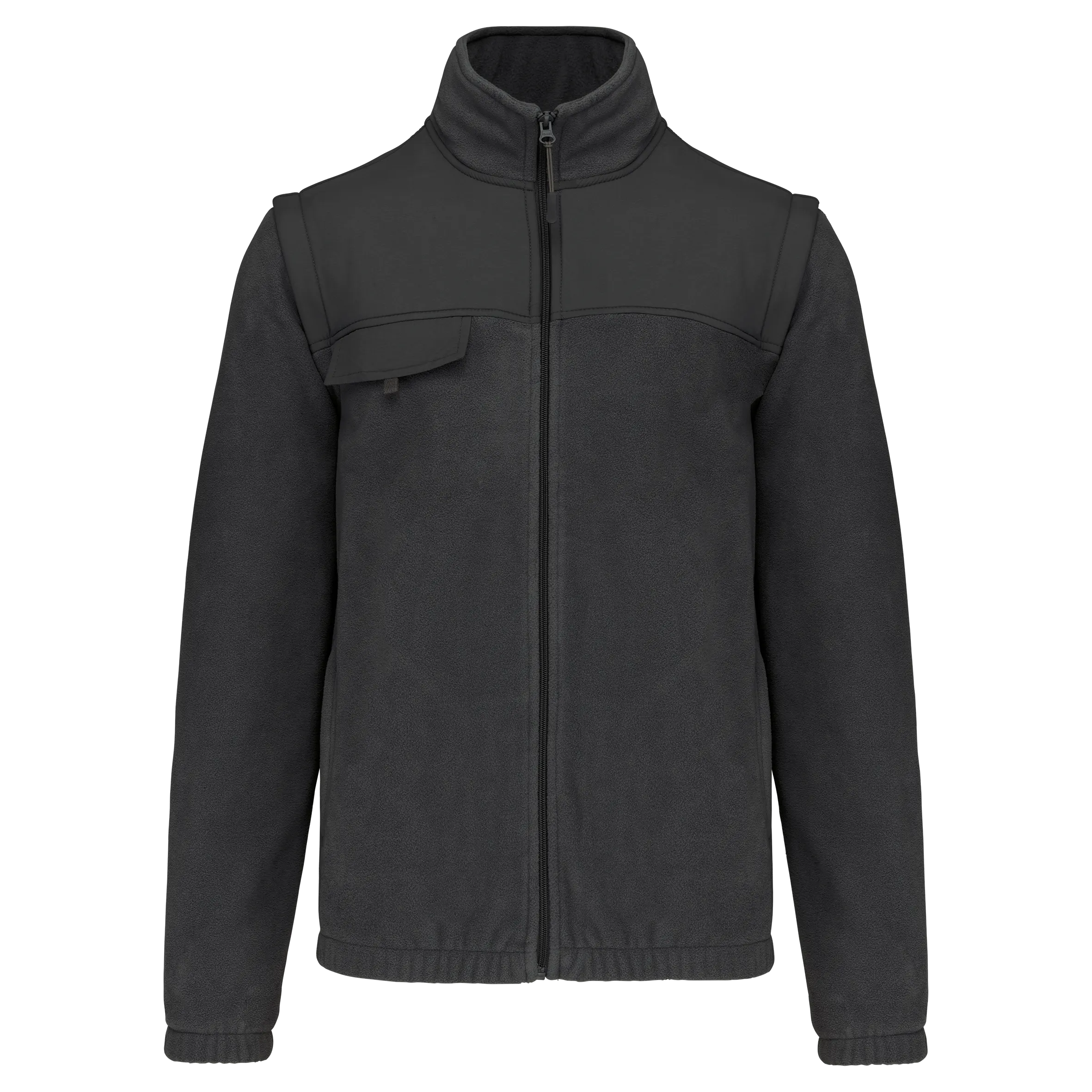 Chaqueta polar con mangas amovibles hombre