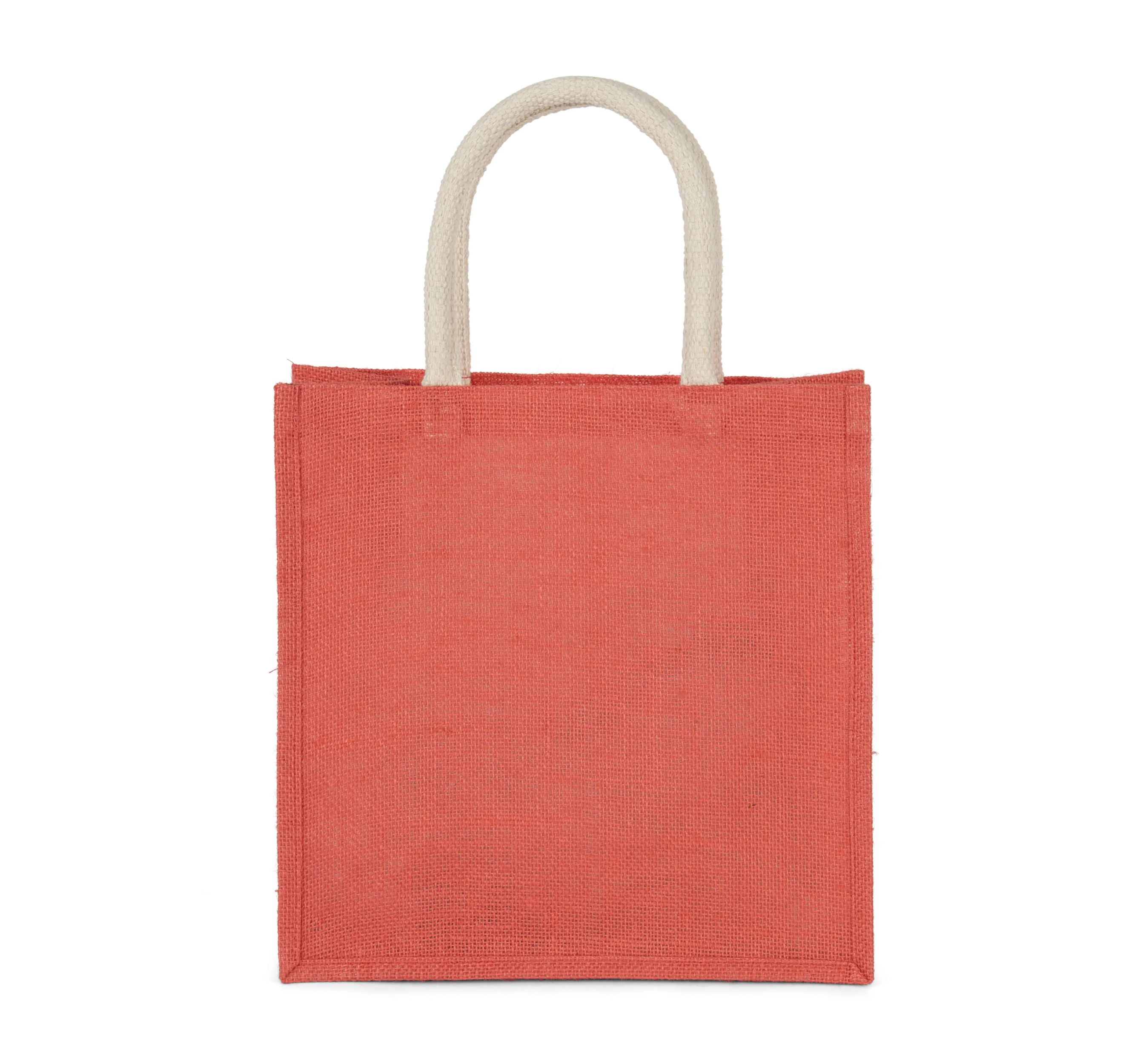 Bolsa estilo tote de tela de yute, modelo grande