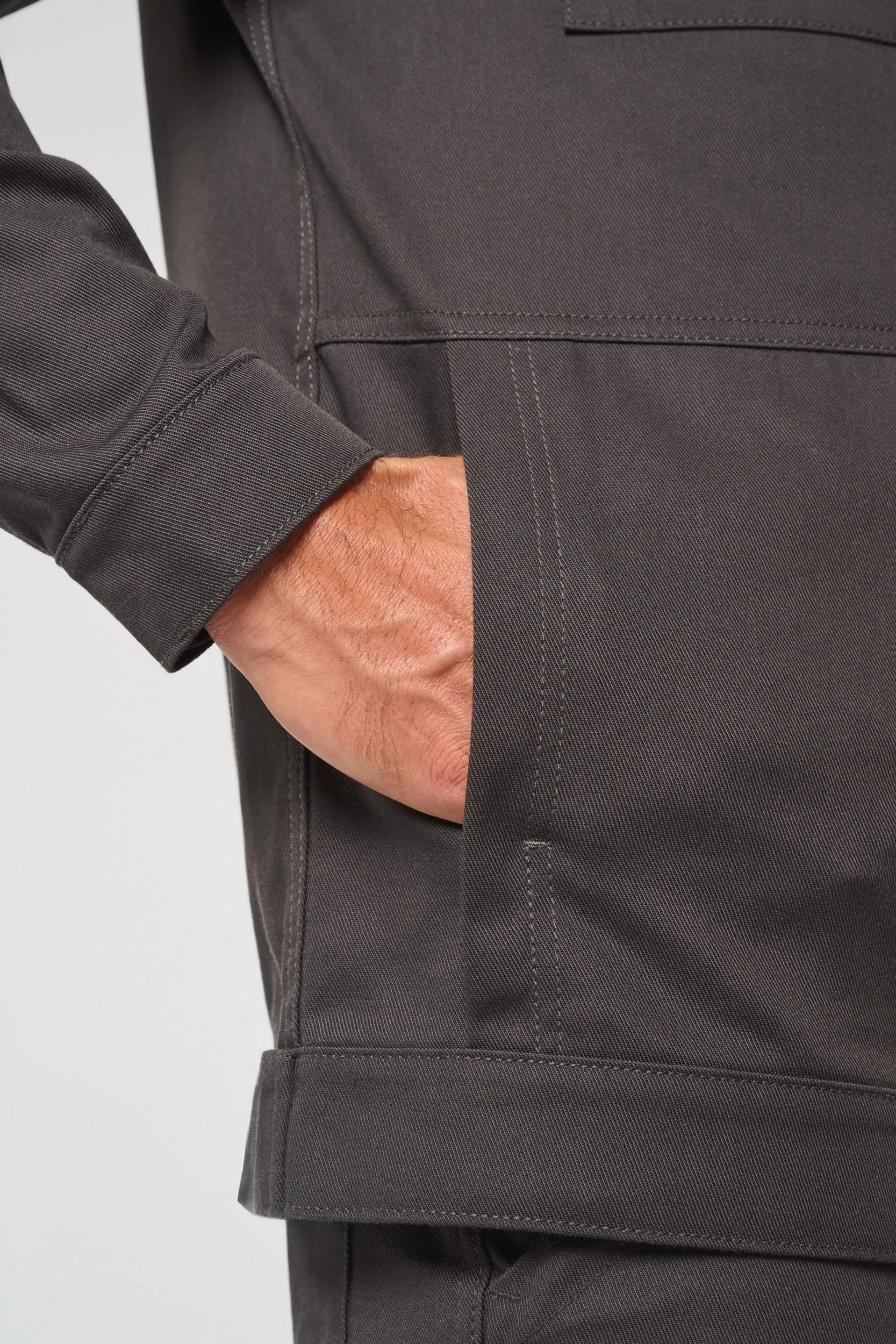 Chaqueta de trabajo sin metal unisex