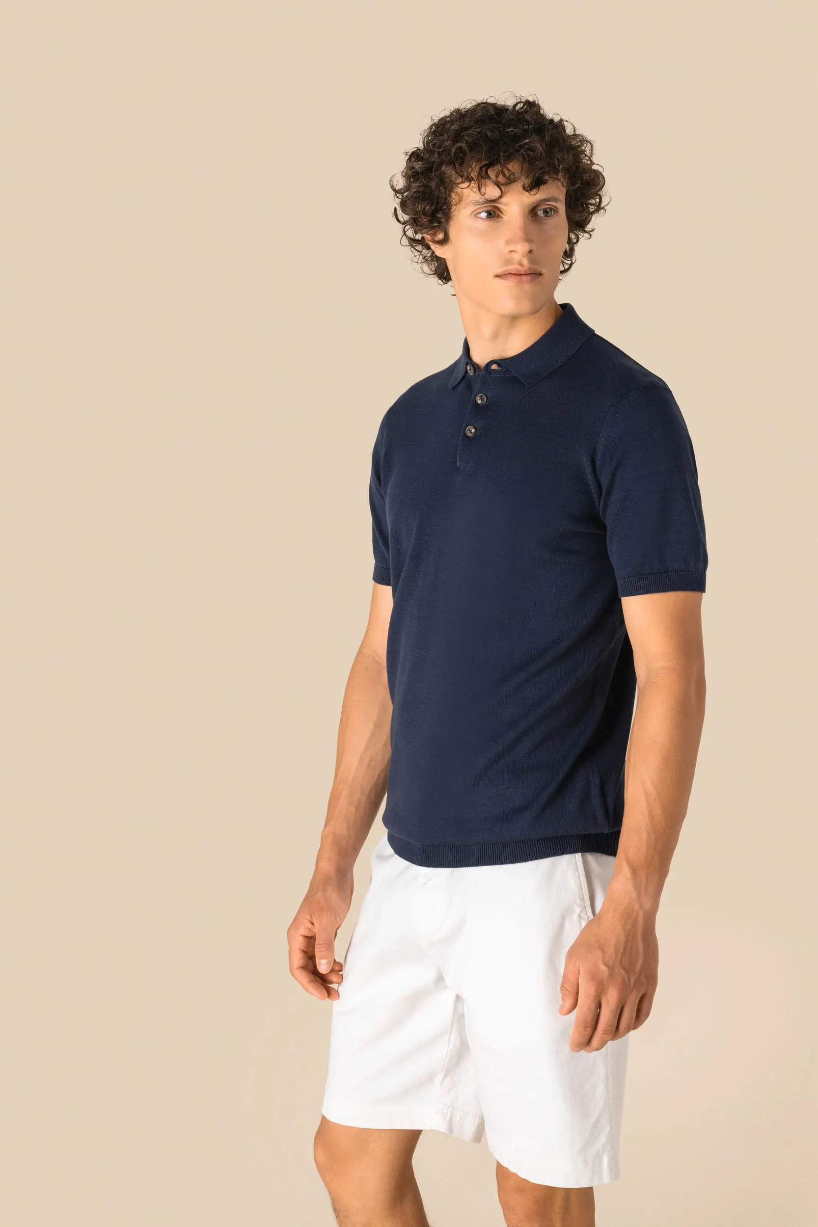 Polo ecorresponsable de punto hombre