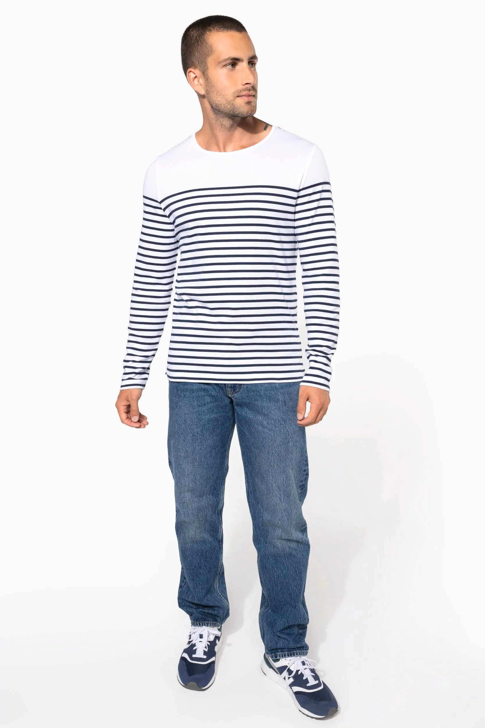 Camiseta marinera de manga larga de hombre