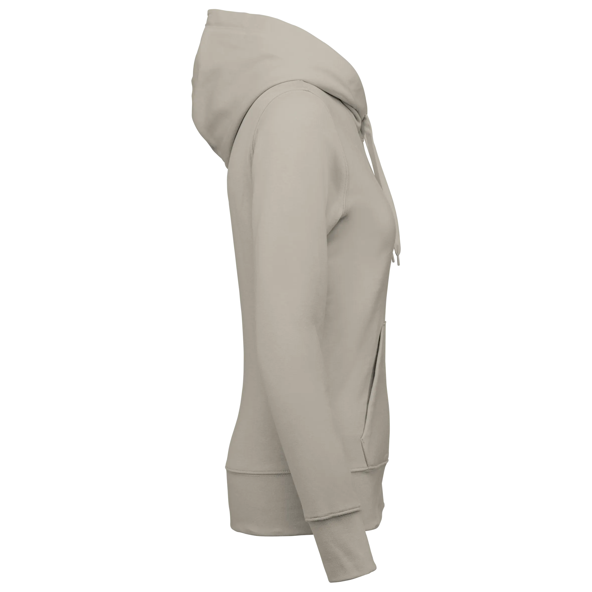 Sudadera con capucha y cremallera ecorresponsable mujer