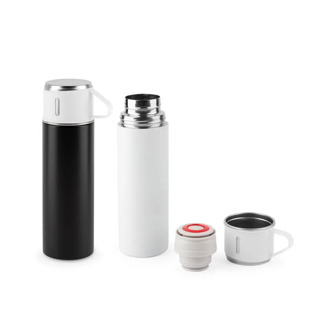 COMANECI. Botella de acero inoxidable de doble pared (90% reciclado) con acabado mate 490 mL