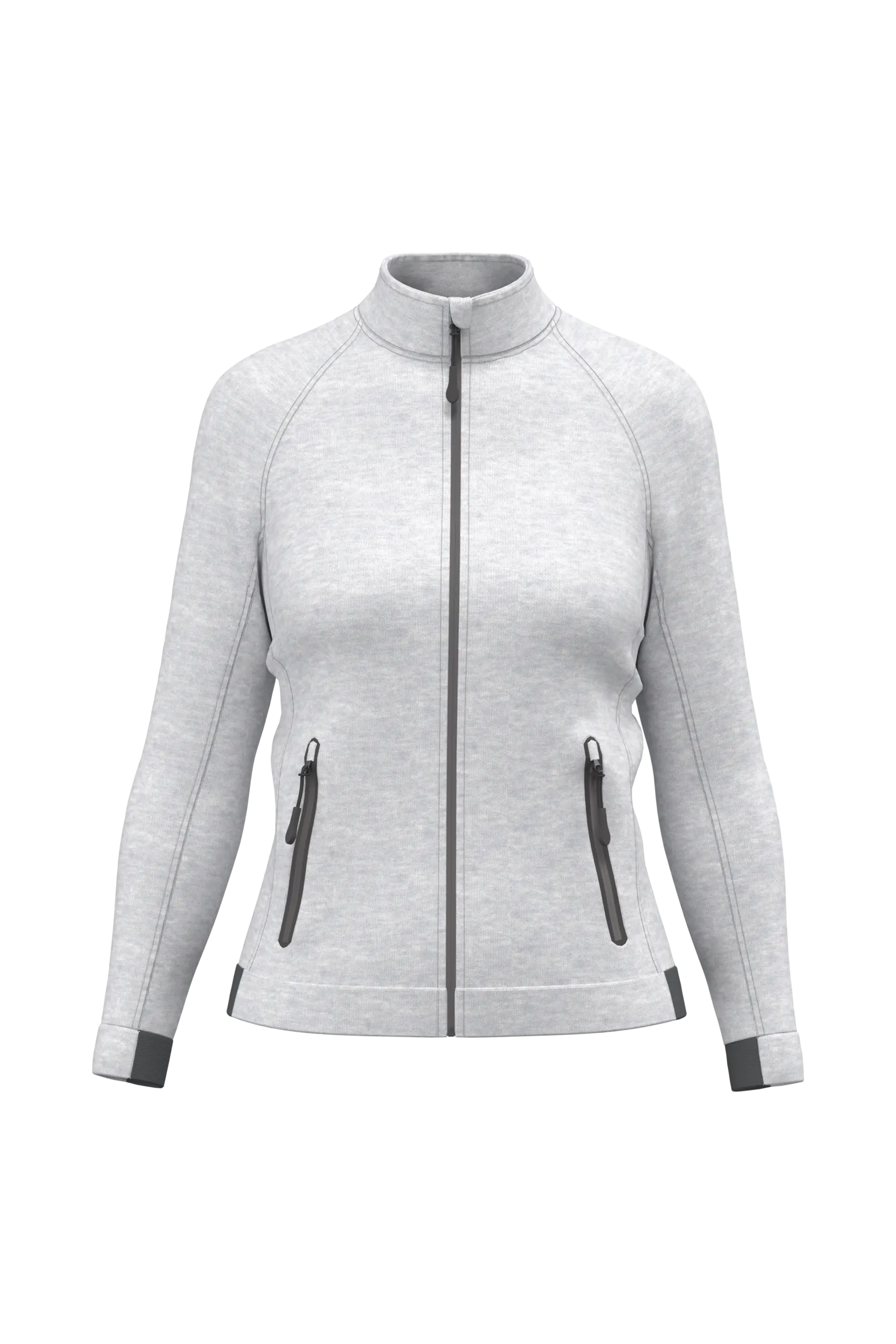 Chaqueta cuello alto mujer
