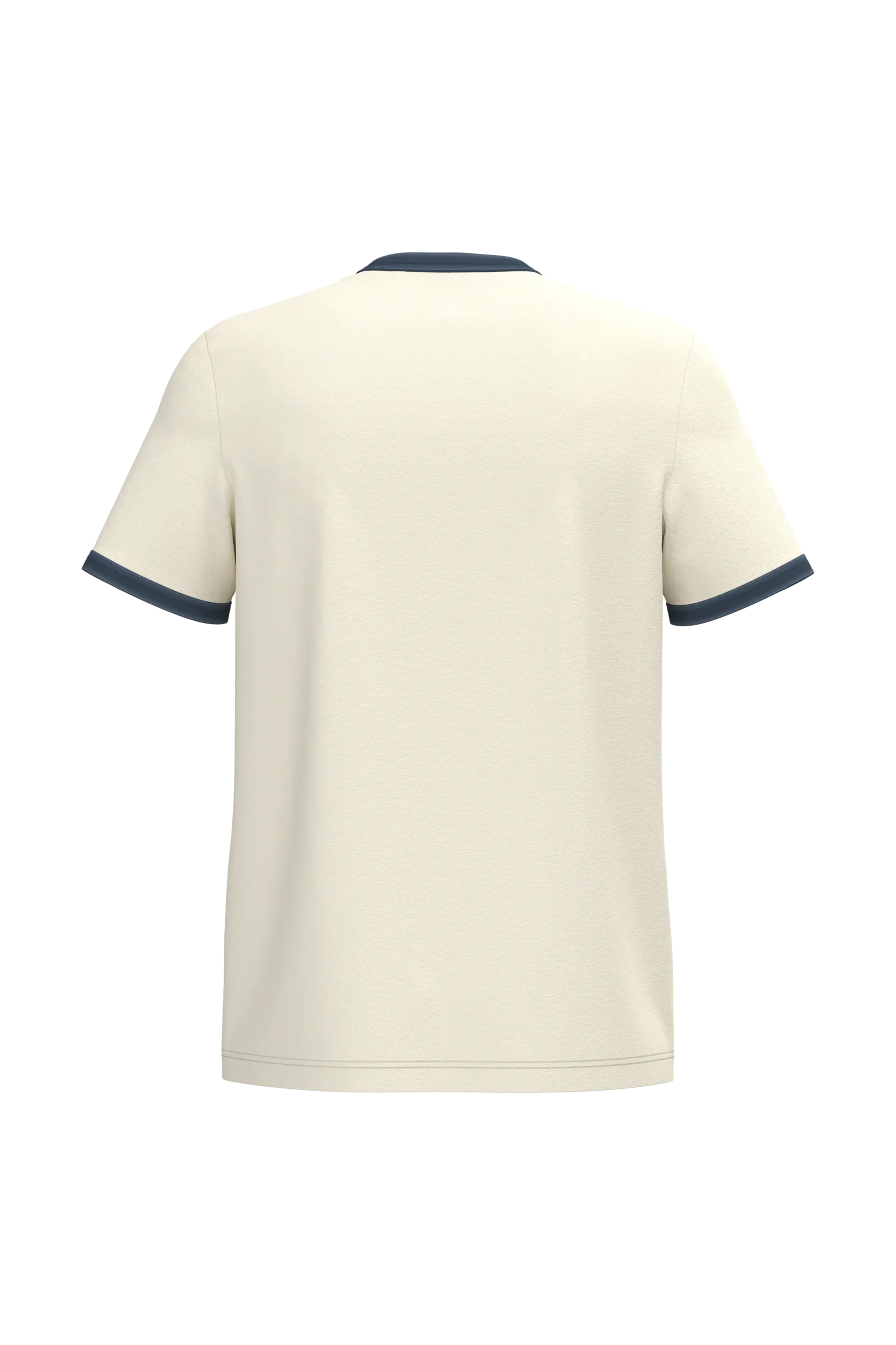 Camiseta ringer ecorresponsable con ribetes contrastados efecto lavado hombre