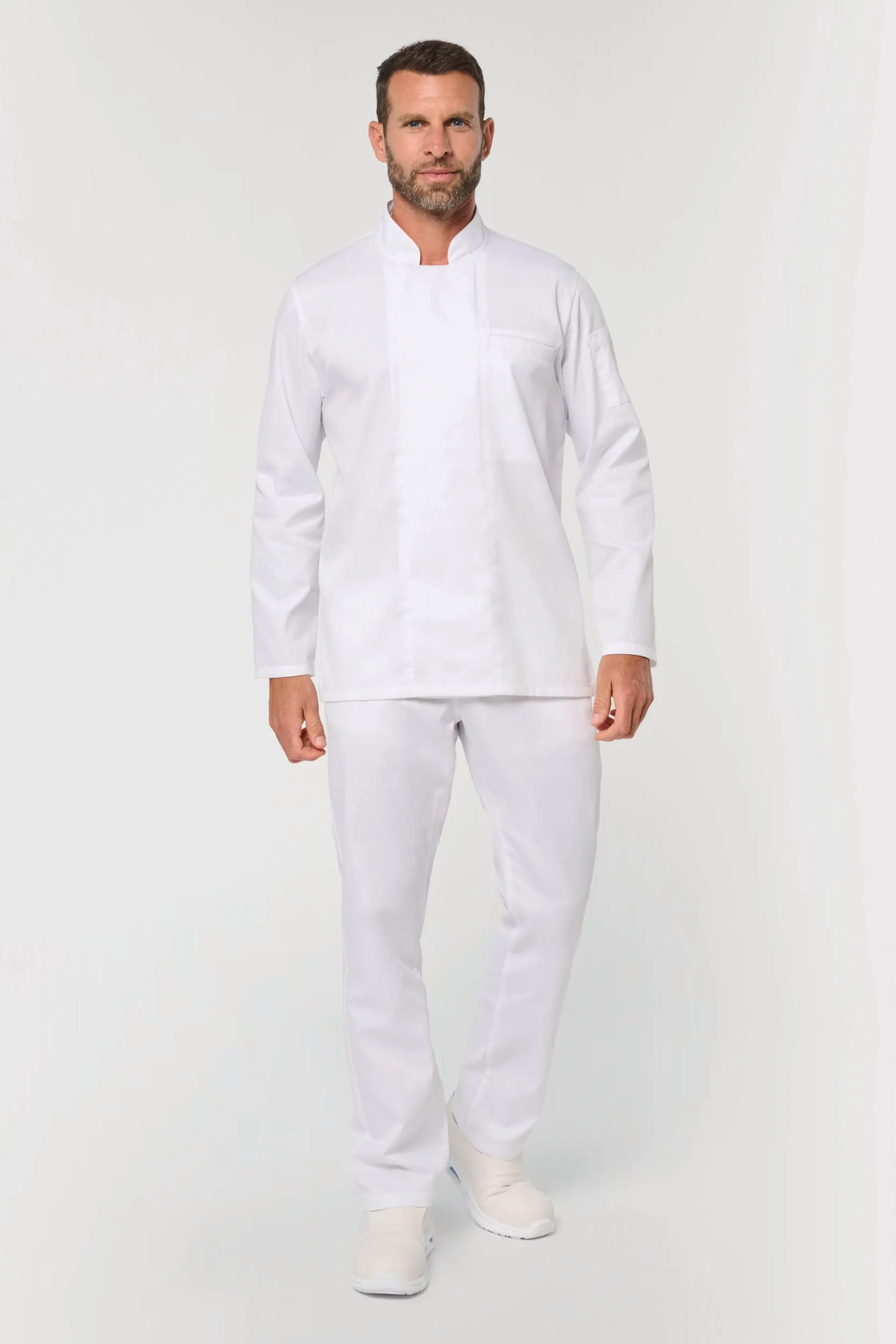 Chaqueta de cocina ecorresponsable y transpirable de manga larga unisex