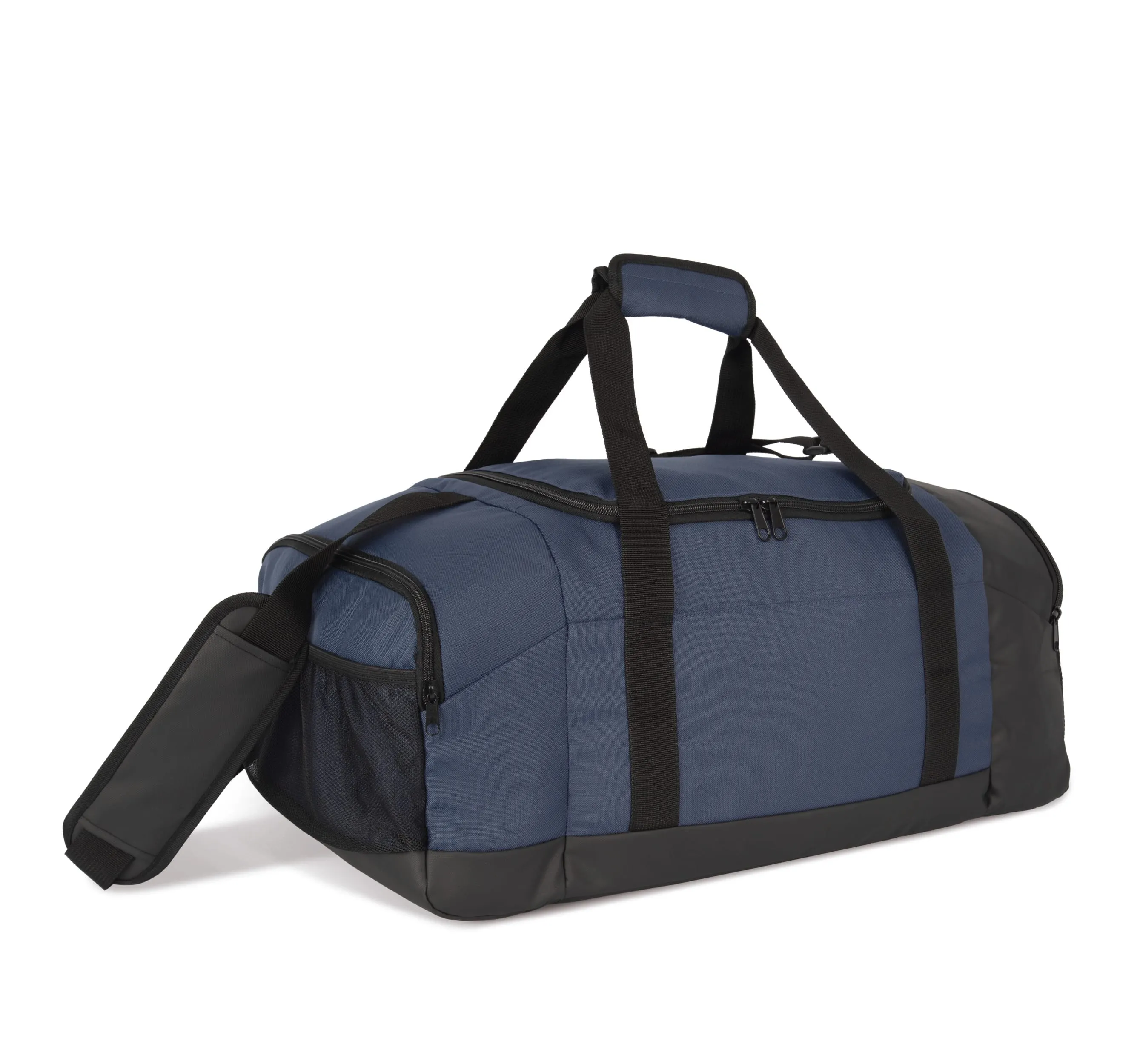 Bolsa de deporte en material reciclado con doble compartimento lateral