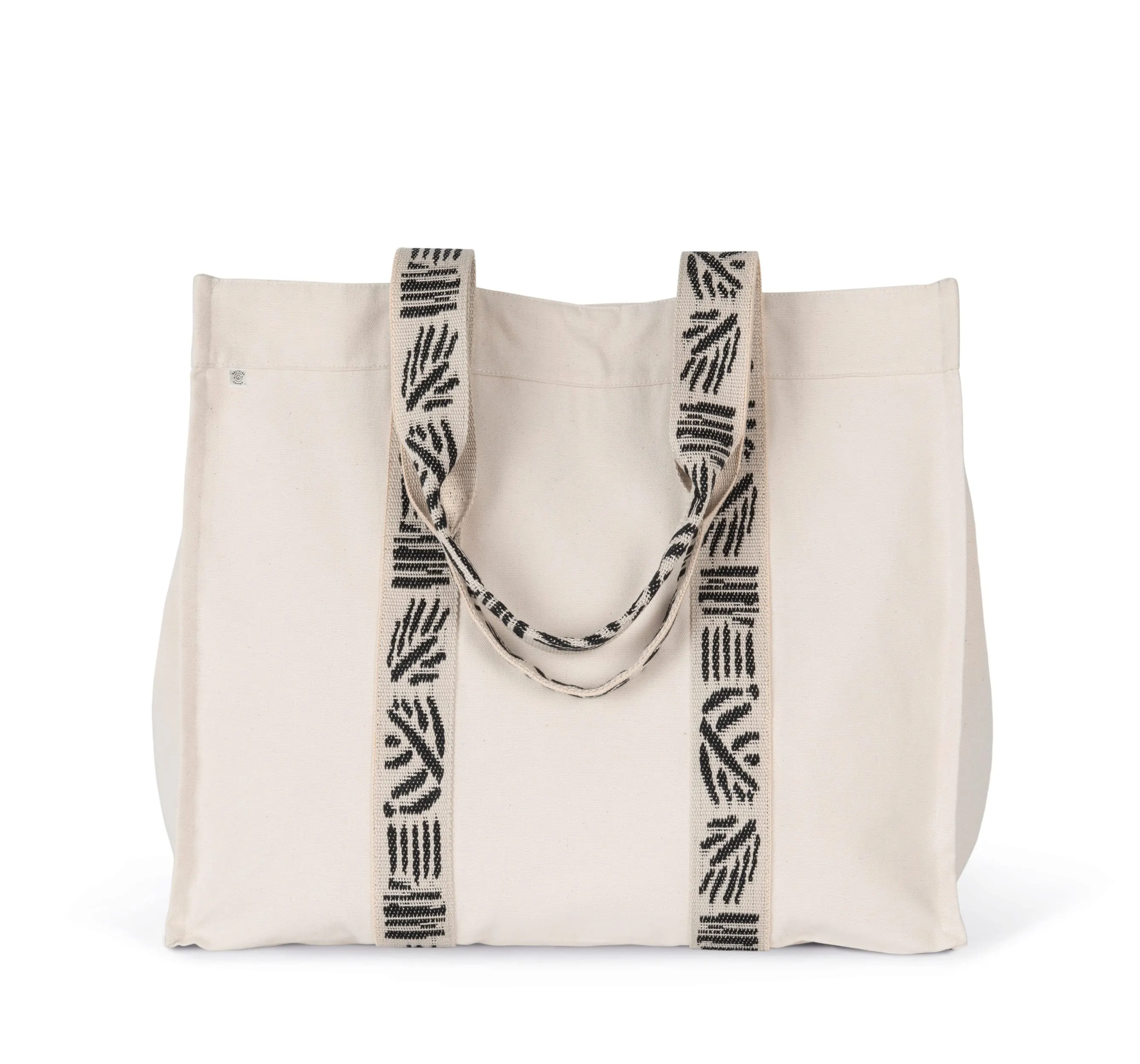 Bolsa shopper de fuelle grande reciclada