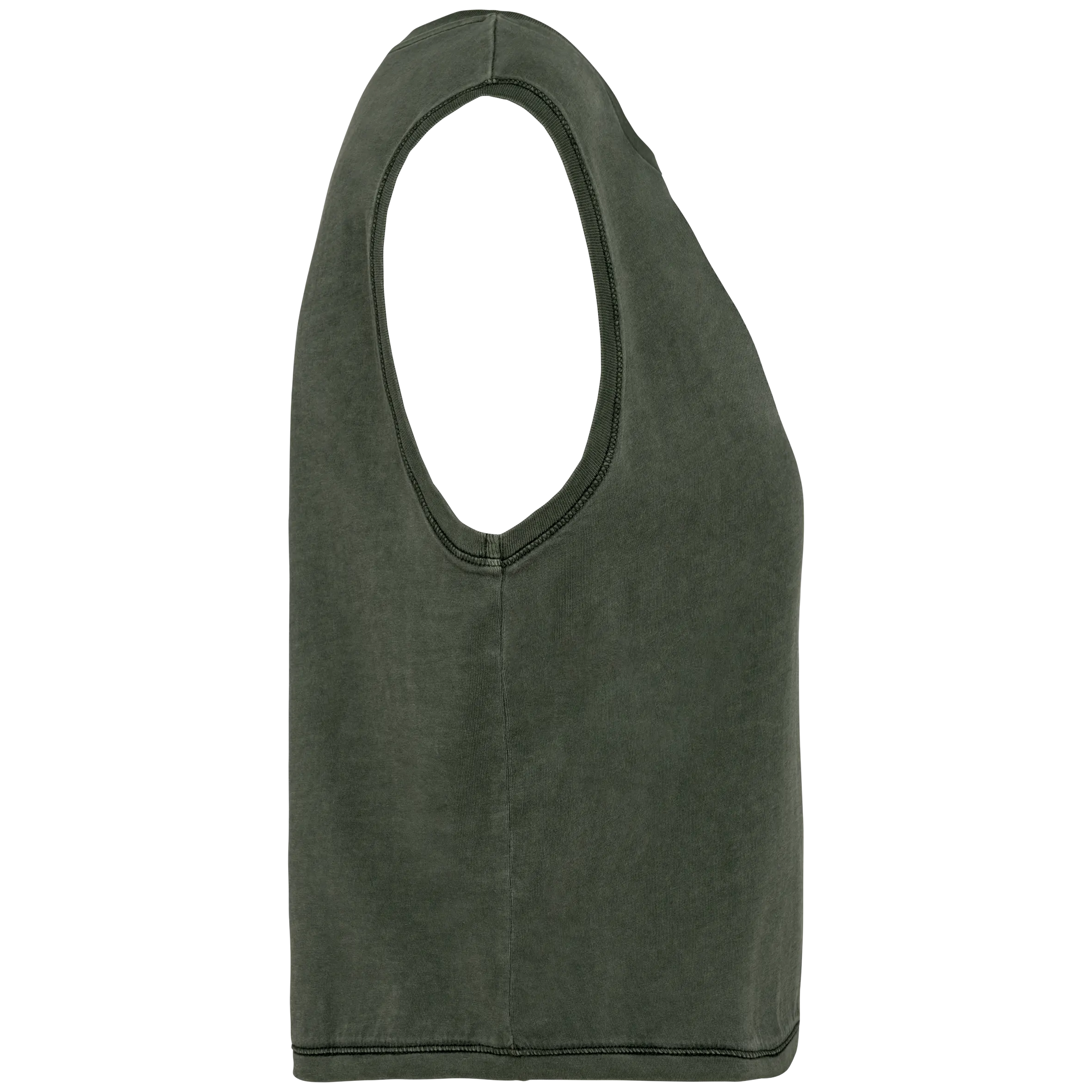 Camiseta crop ecorresponsable sin mangas mujer