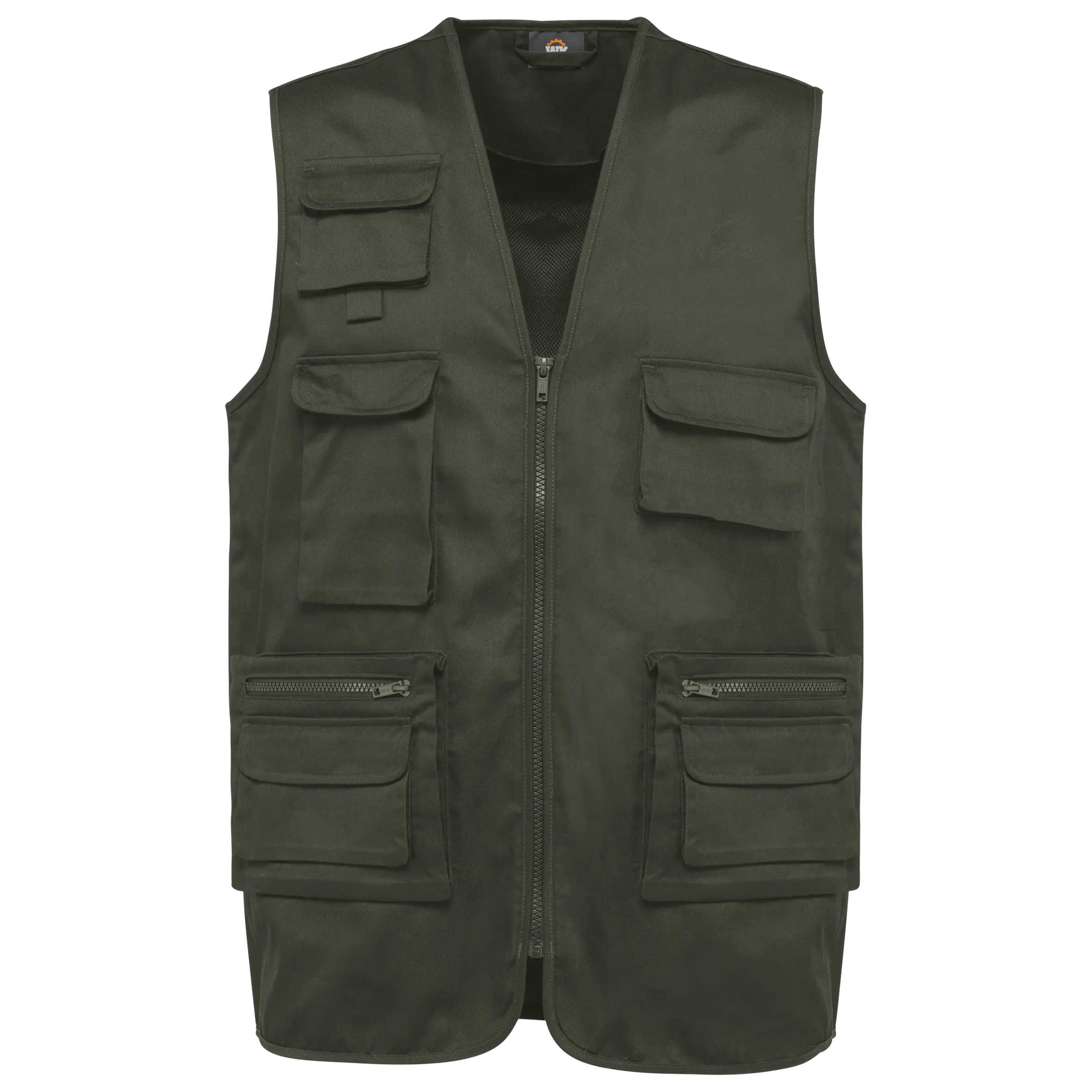 Chaleco polialgodón multibolsillos con forro  - Unisex